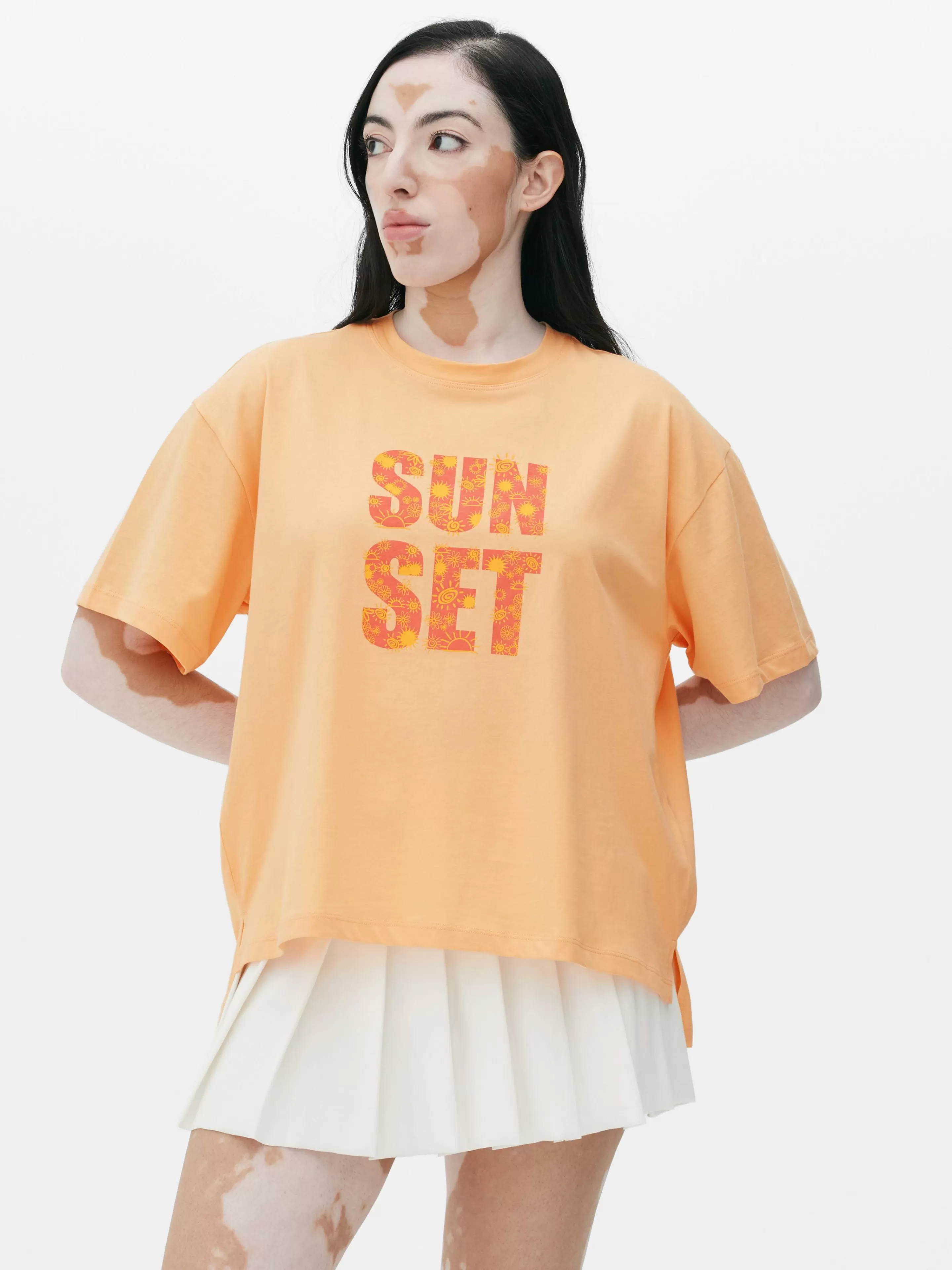 T-shirt Coupe Droite à Motif Graphique-Primark New