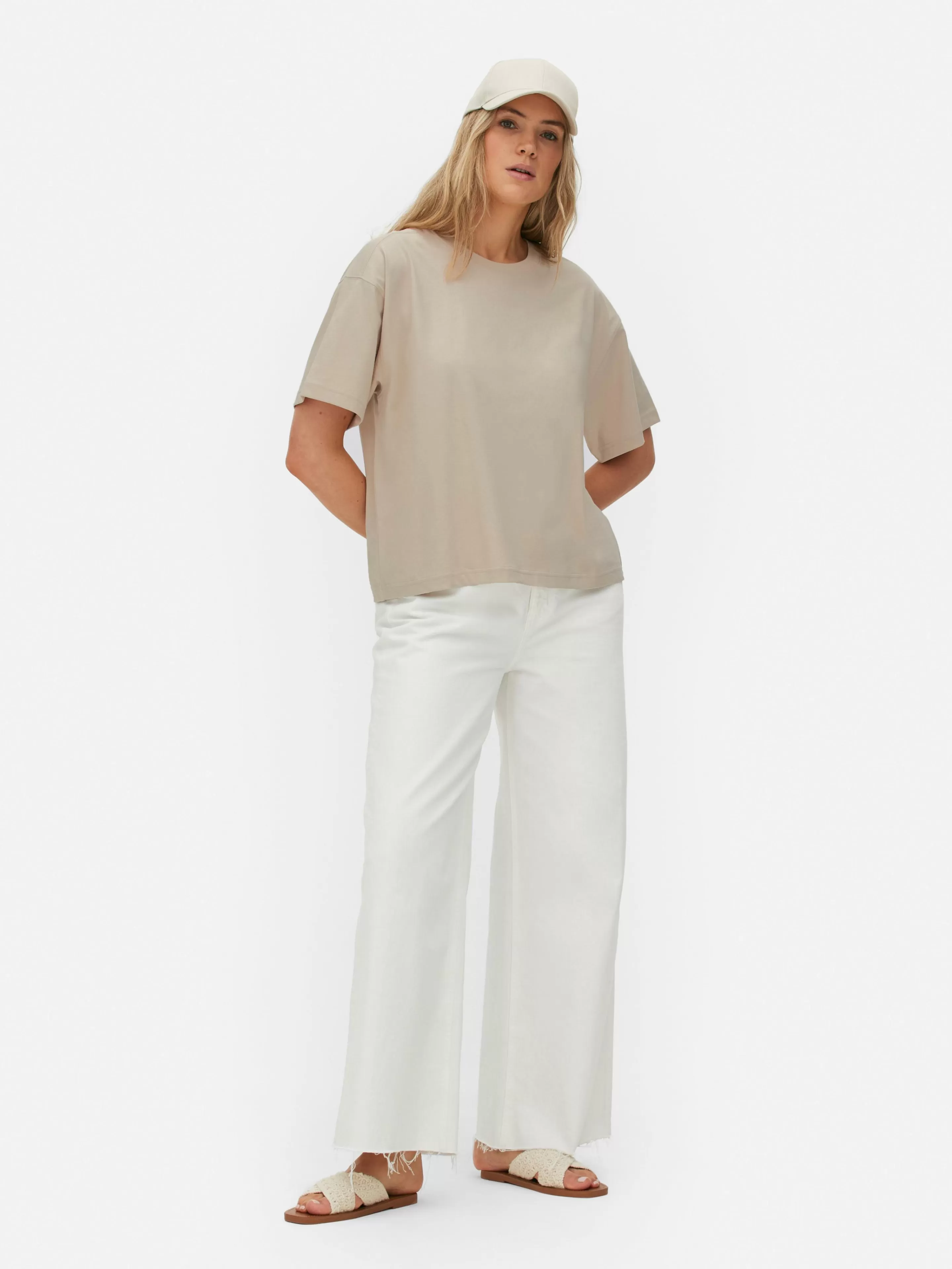T-shirt Coupe Droite Oversize-Primark Shop