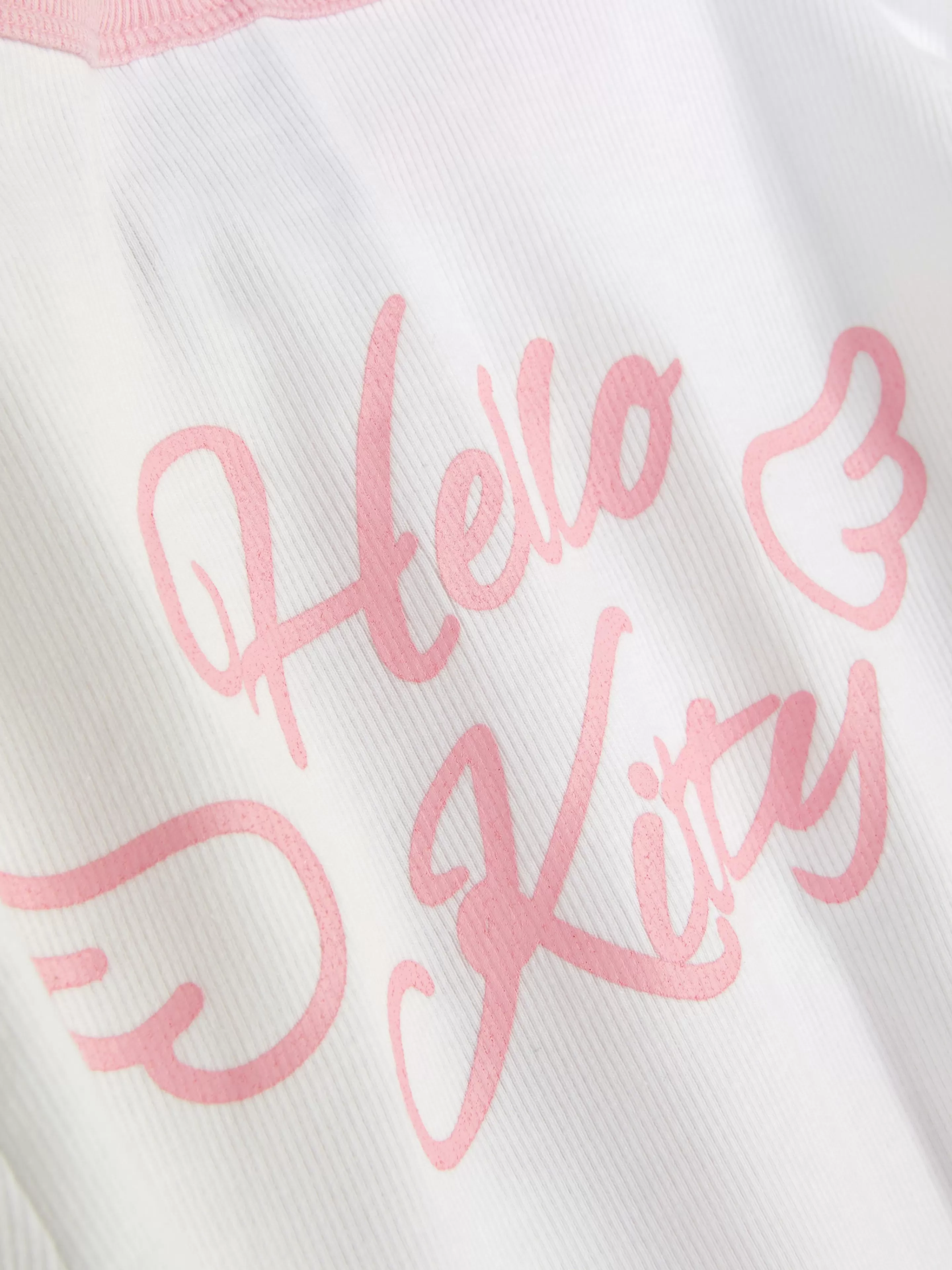 T-shirt De Pyjama Côtelé Hello Kitty-Primark Hot