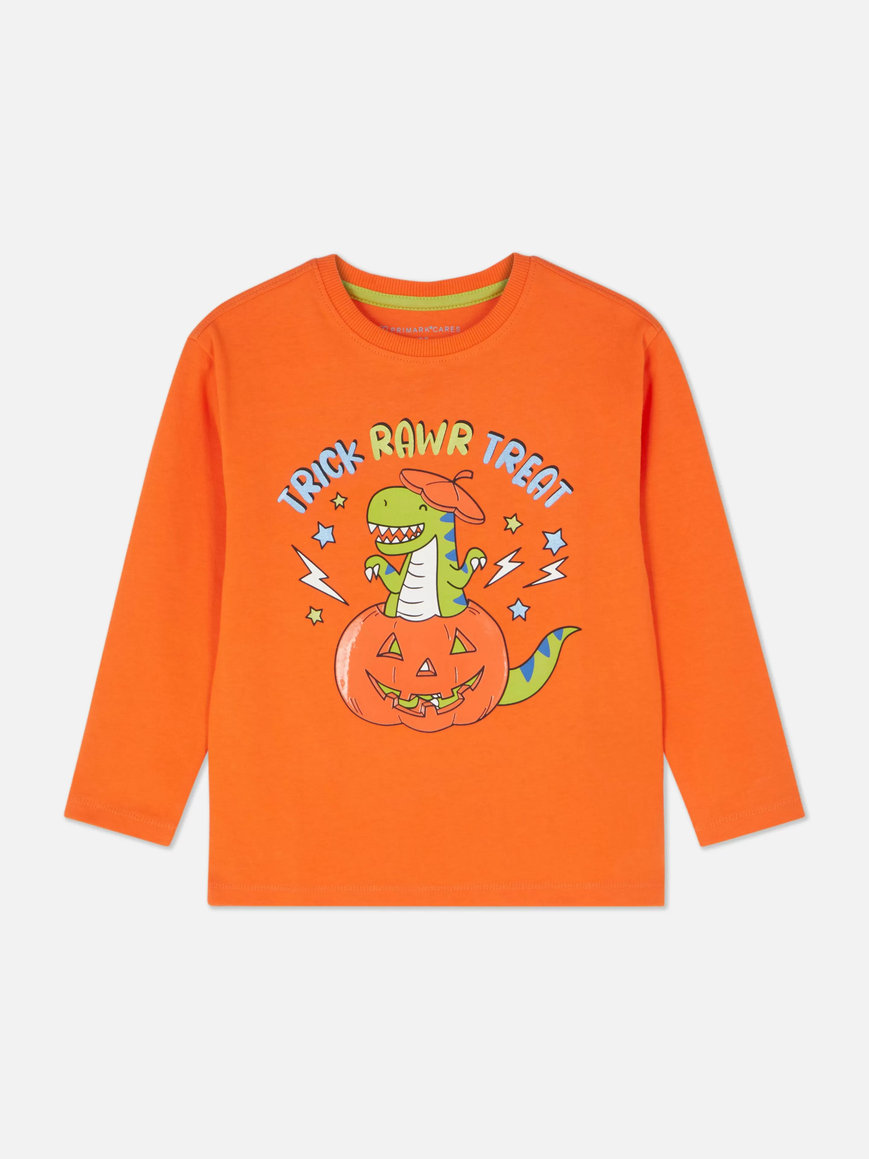 T-shirt D’Halloween à Manches Longues Et Imprimé Dinosaure-Primark Outlet