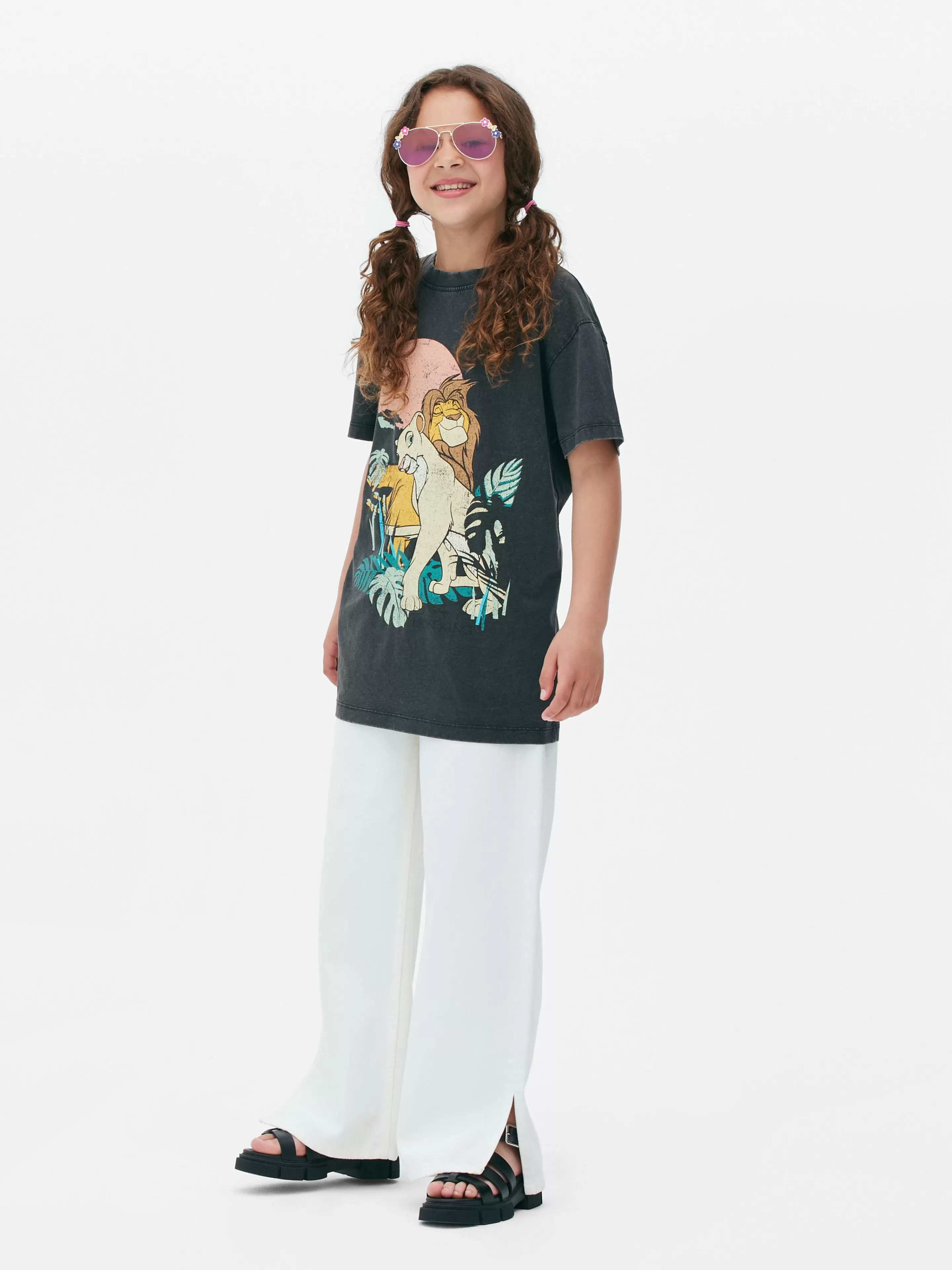 T-shirt Délavé à L'acide Disney Le Roi Lion 30e Anniversaire-Primark New