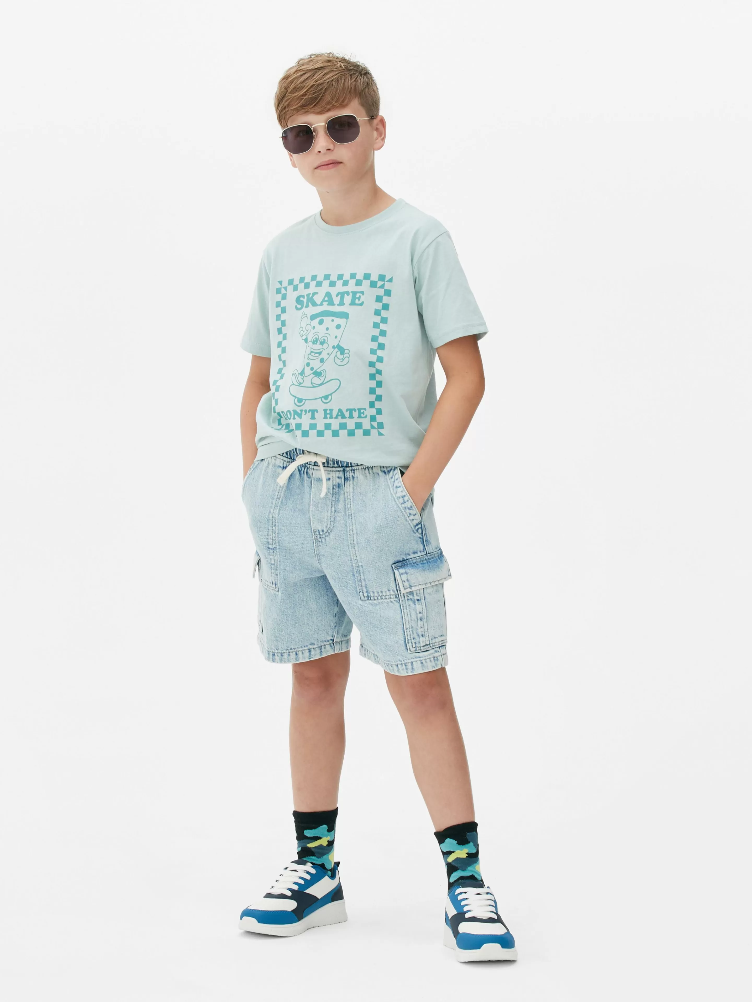 T-shirt En Coton Graphique-Primark Cheap