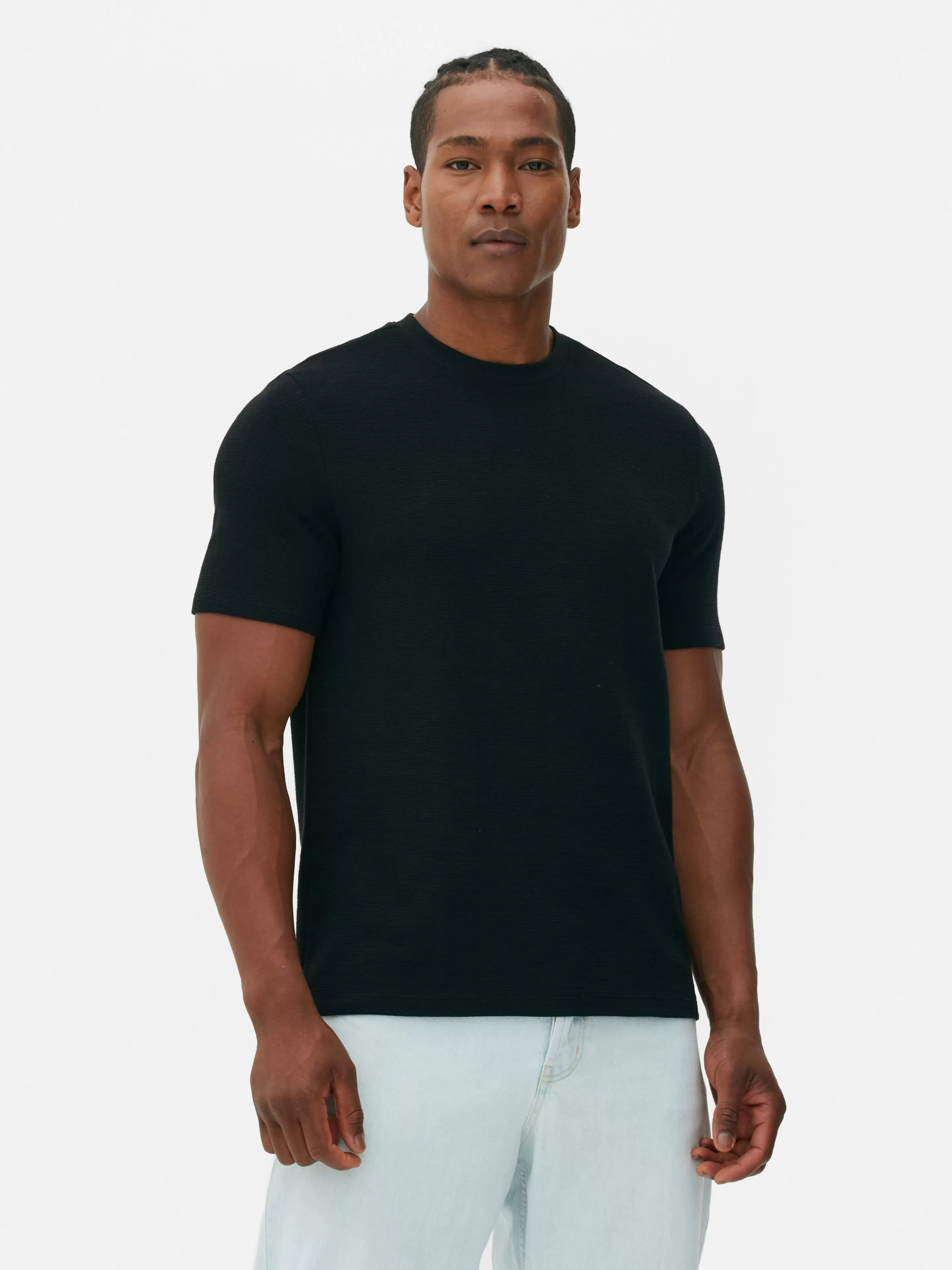 T-shirt En Maille Ottoman Côtelée-Primark Hot