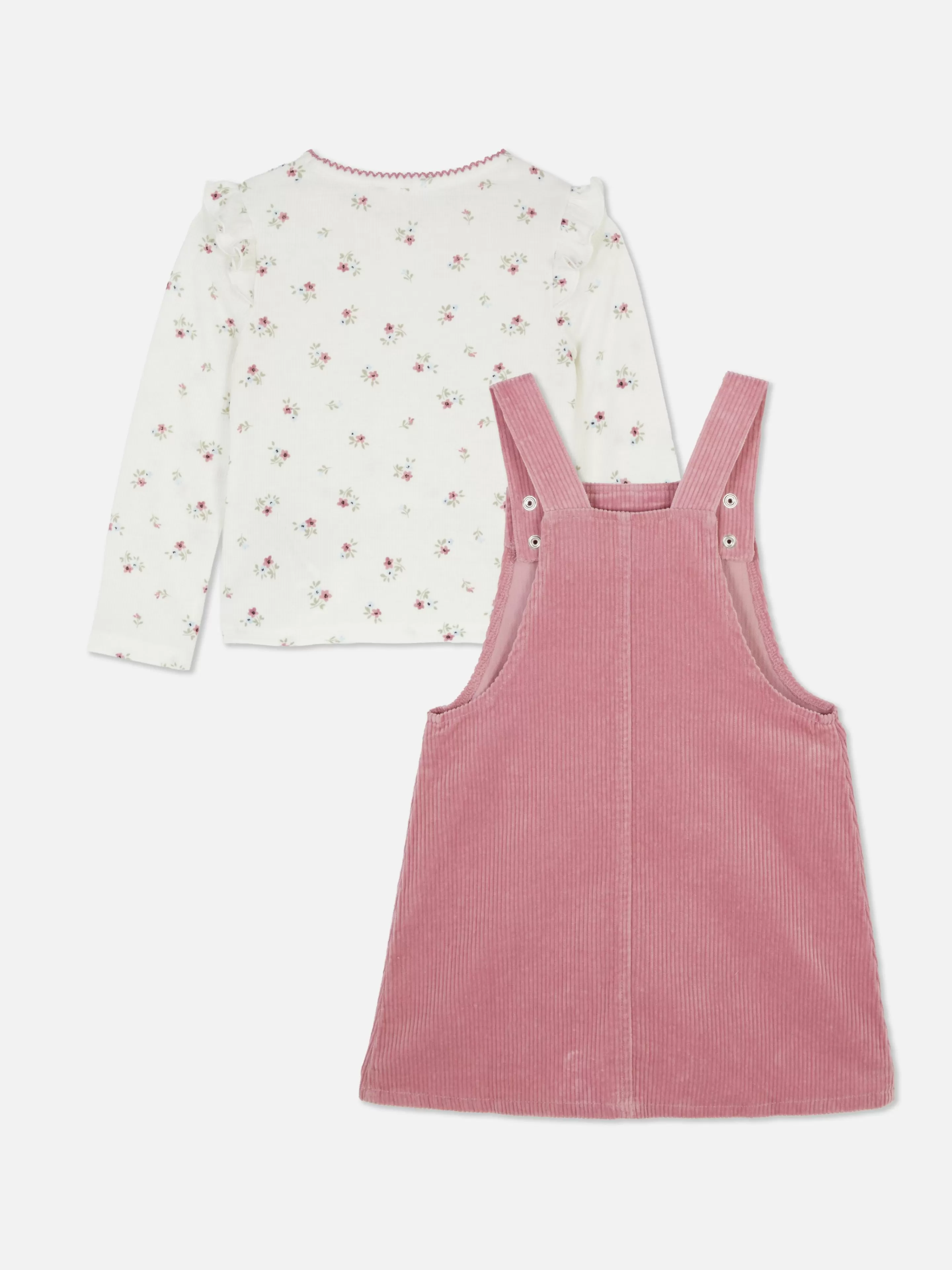 T-shirt Floral Et Robe Chasuble En Velours Côtelé-Primark Flash Sale