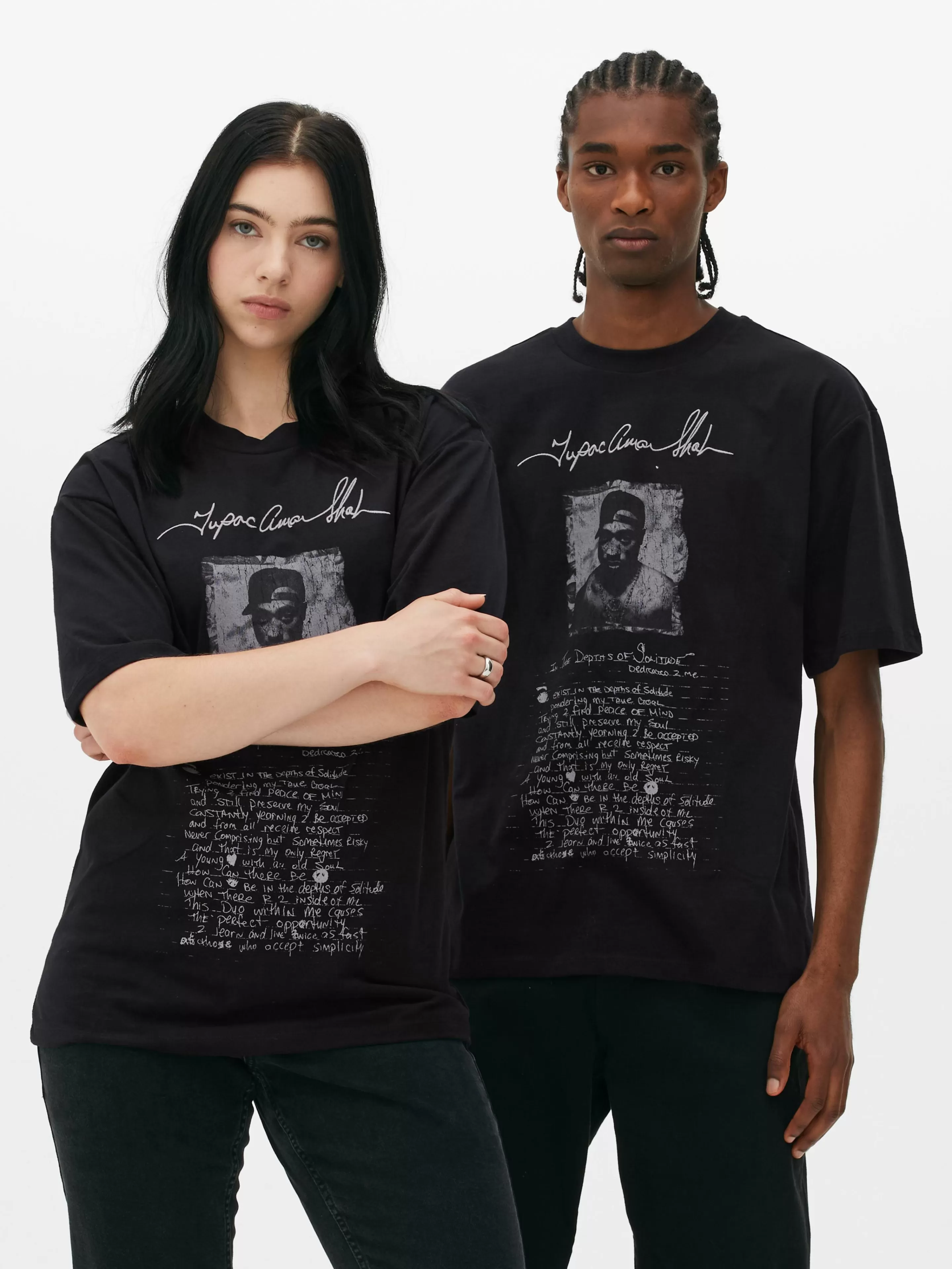 T-shirt Graphique Avec Inscription Tupac-Primark Hot