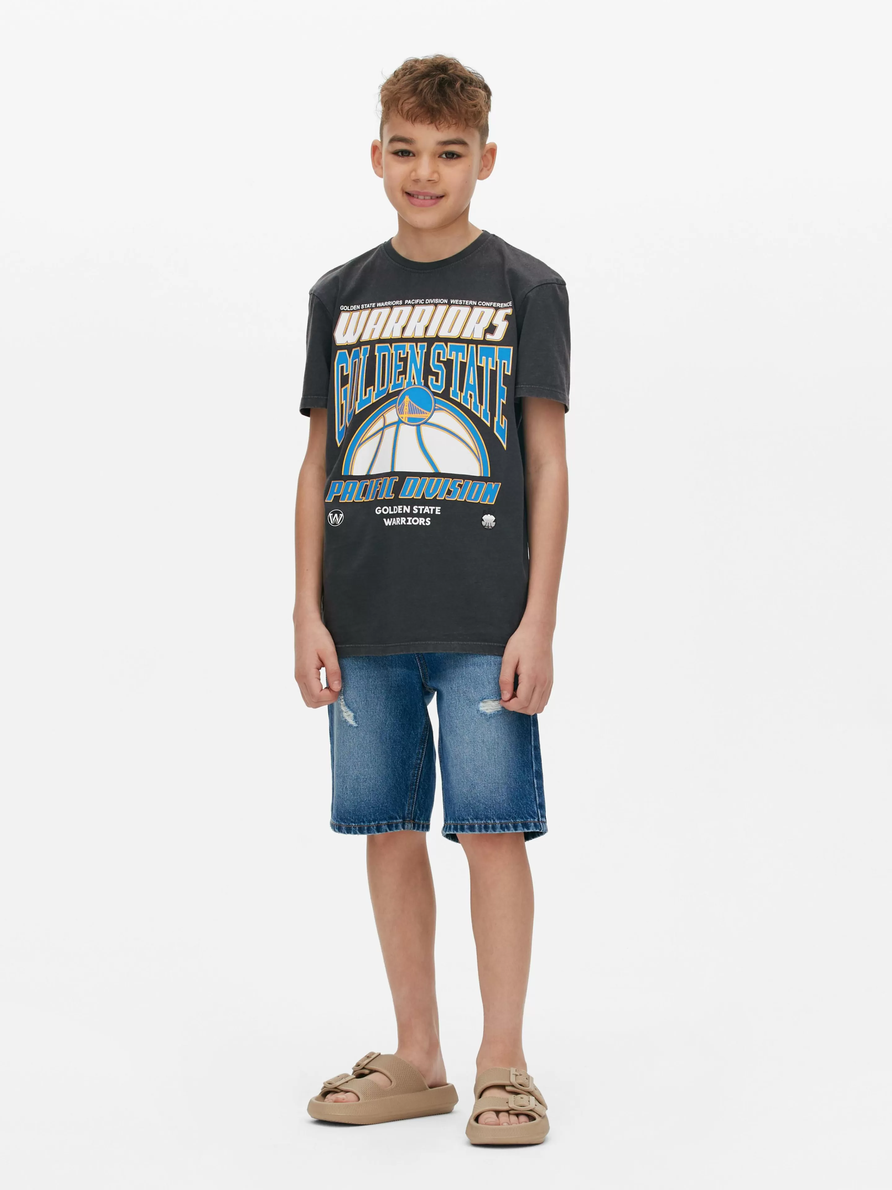 T-shirt Graphique NBA Golden State Warriors-Primark Fashion