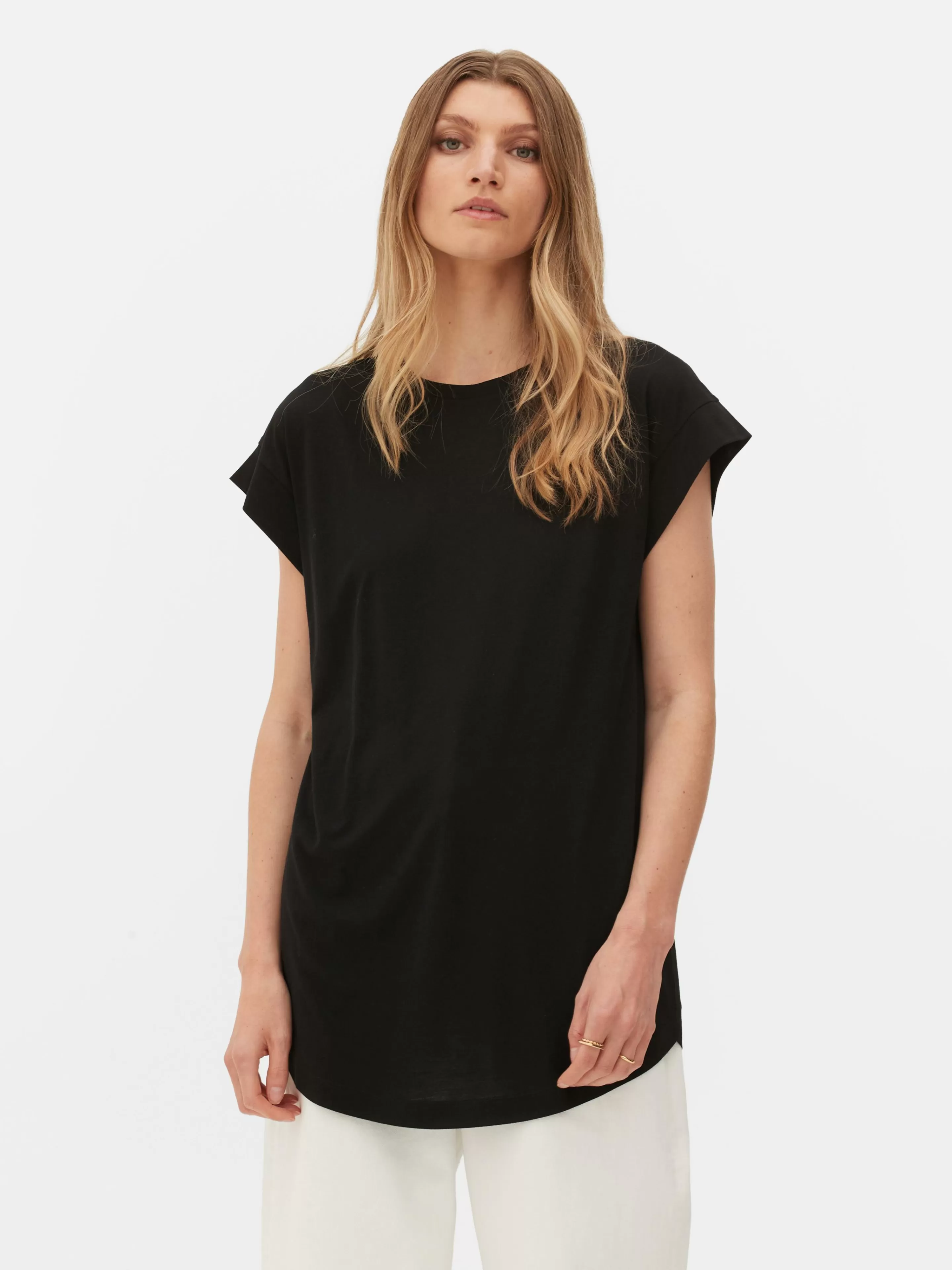 T-shirt Long Essential-Primark Clearance