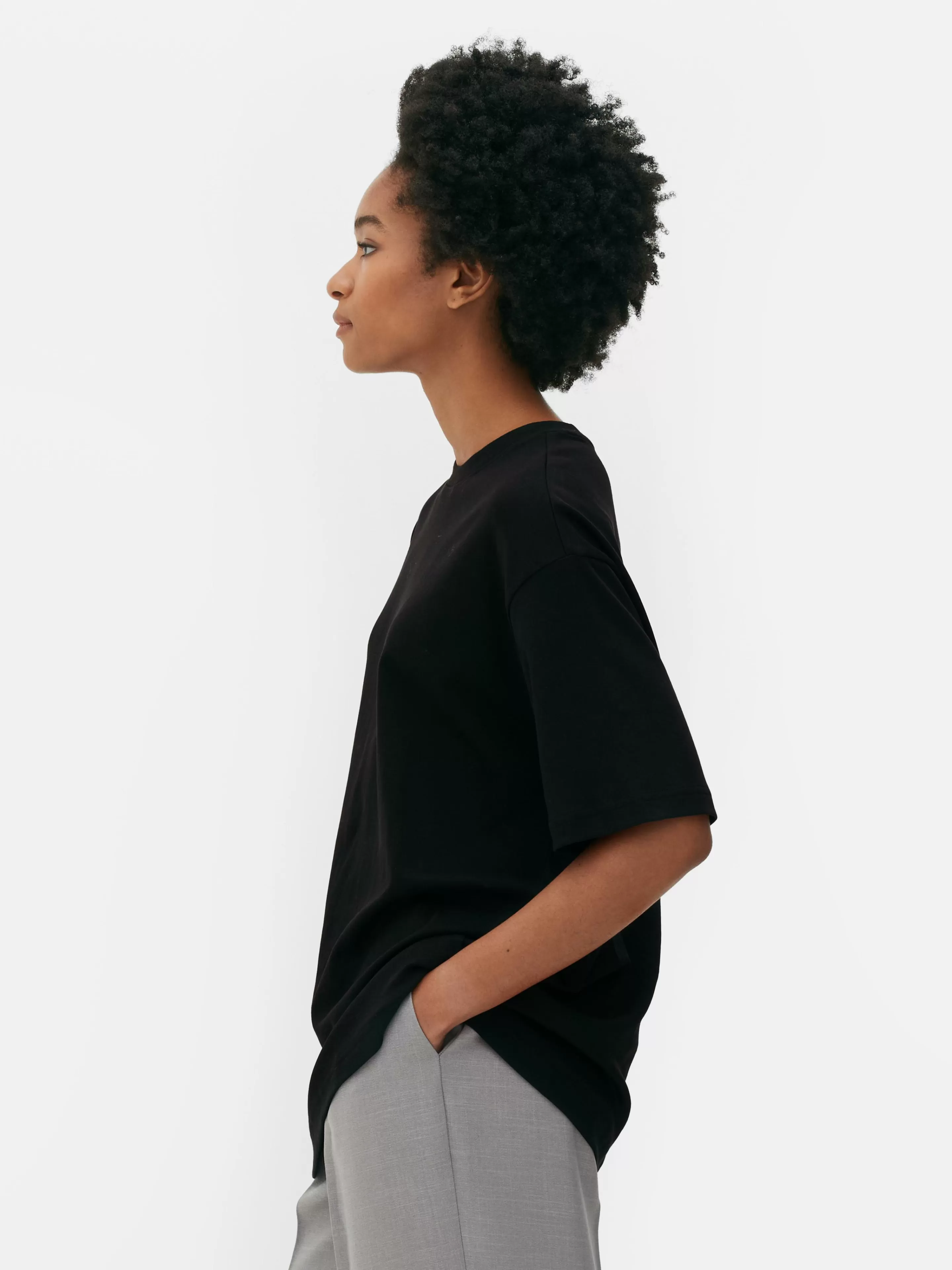 T-shirt Oversize En Jersey Incontournable-Primark Shop