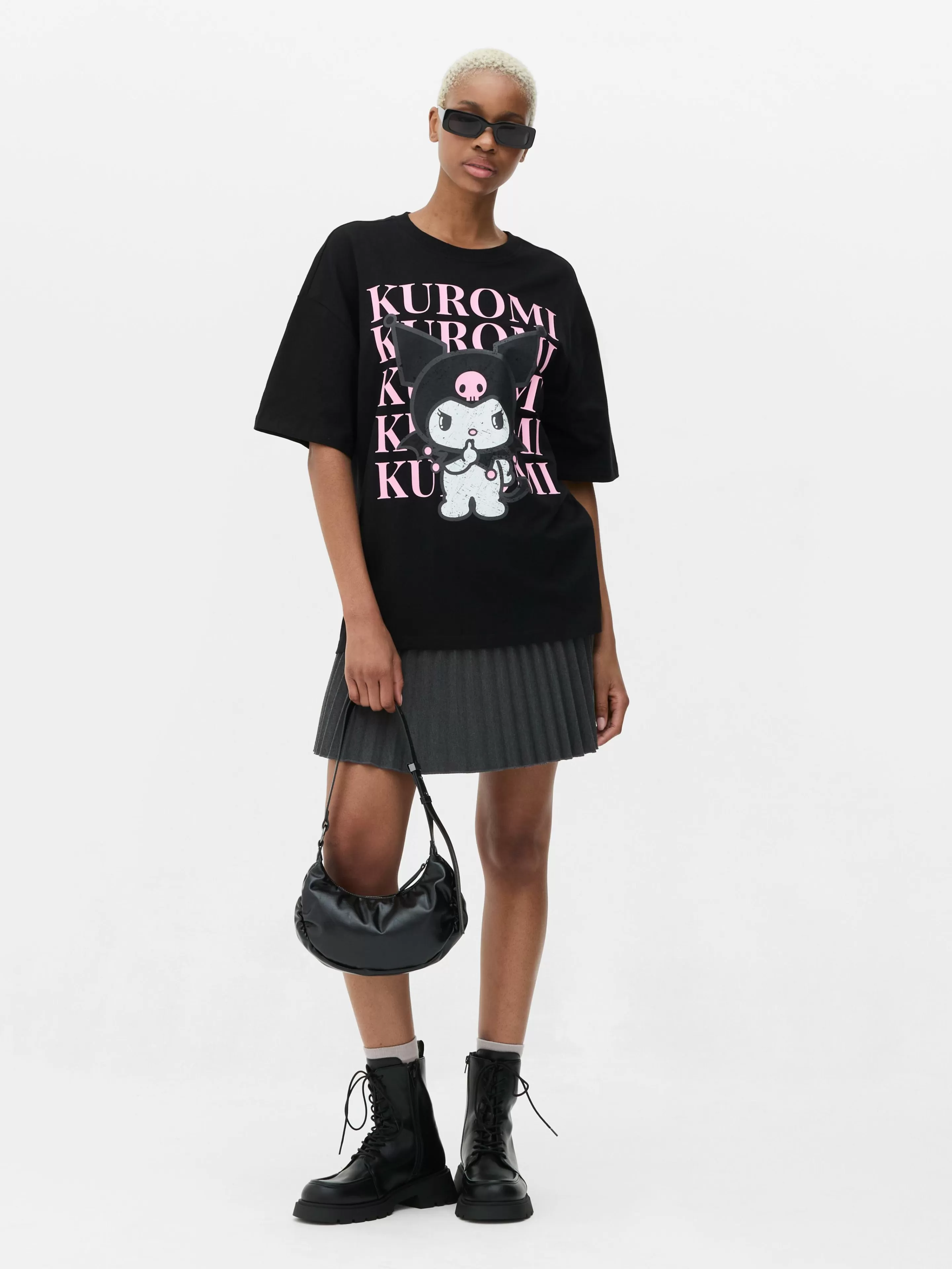 T-shirt Oversize Hello Kitty Kuromi-Primark Shop