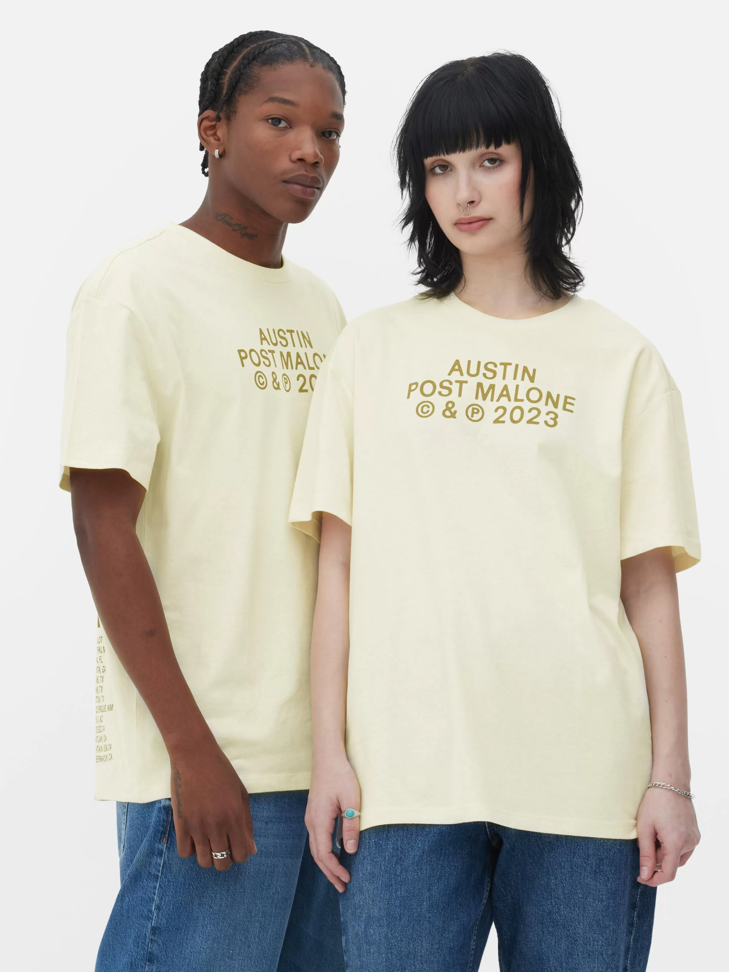 T-shirt Post Malone Austin Tournée 2023-Primark Hot