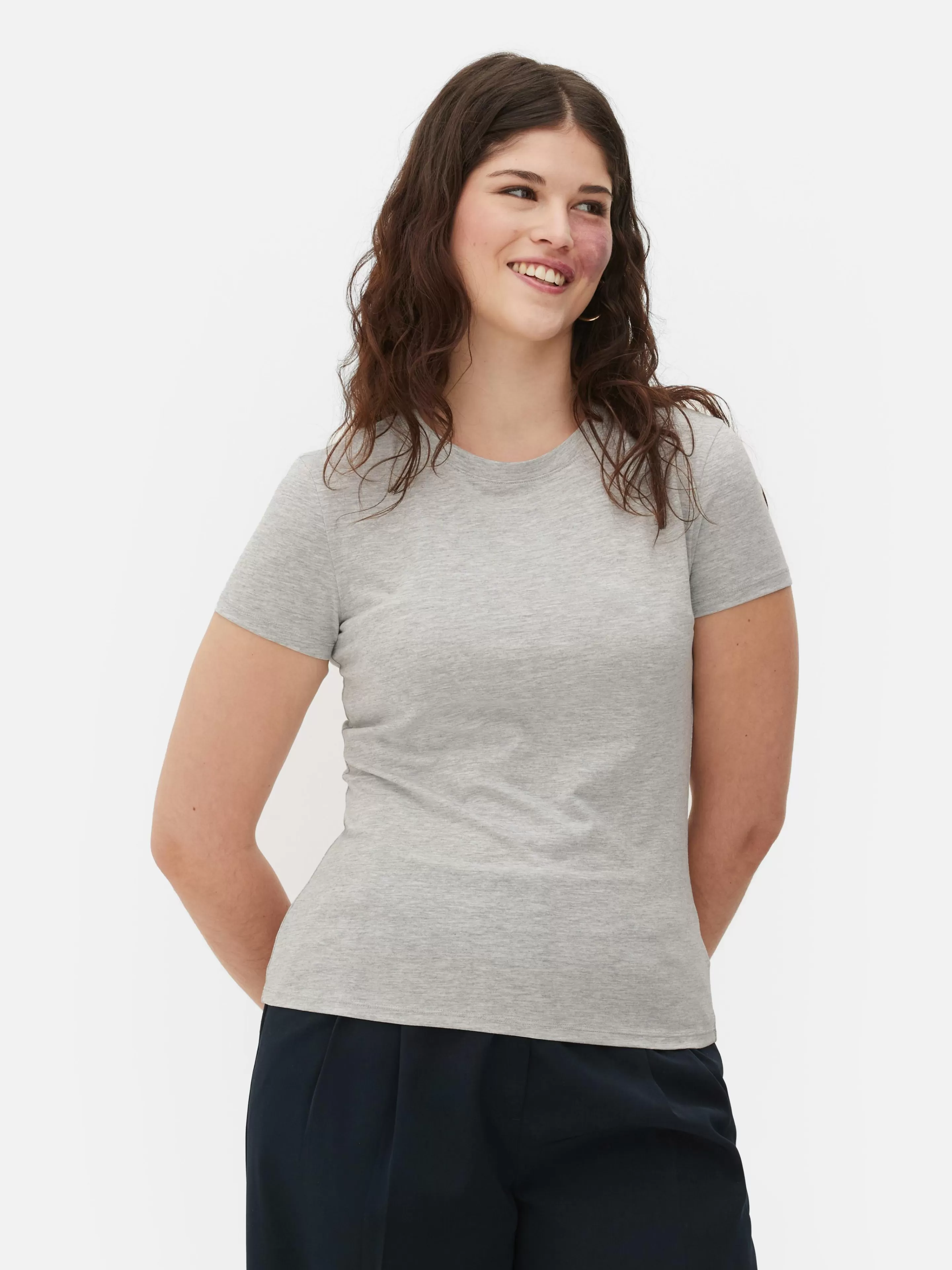 T-shirt Ras Du Cou Stretch-Primark Clearance