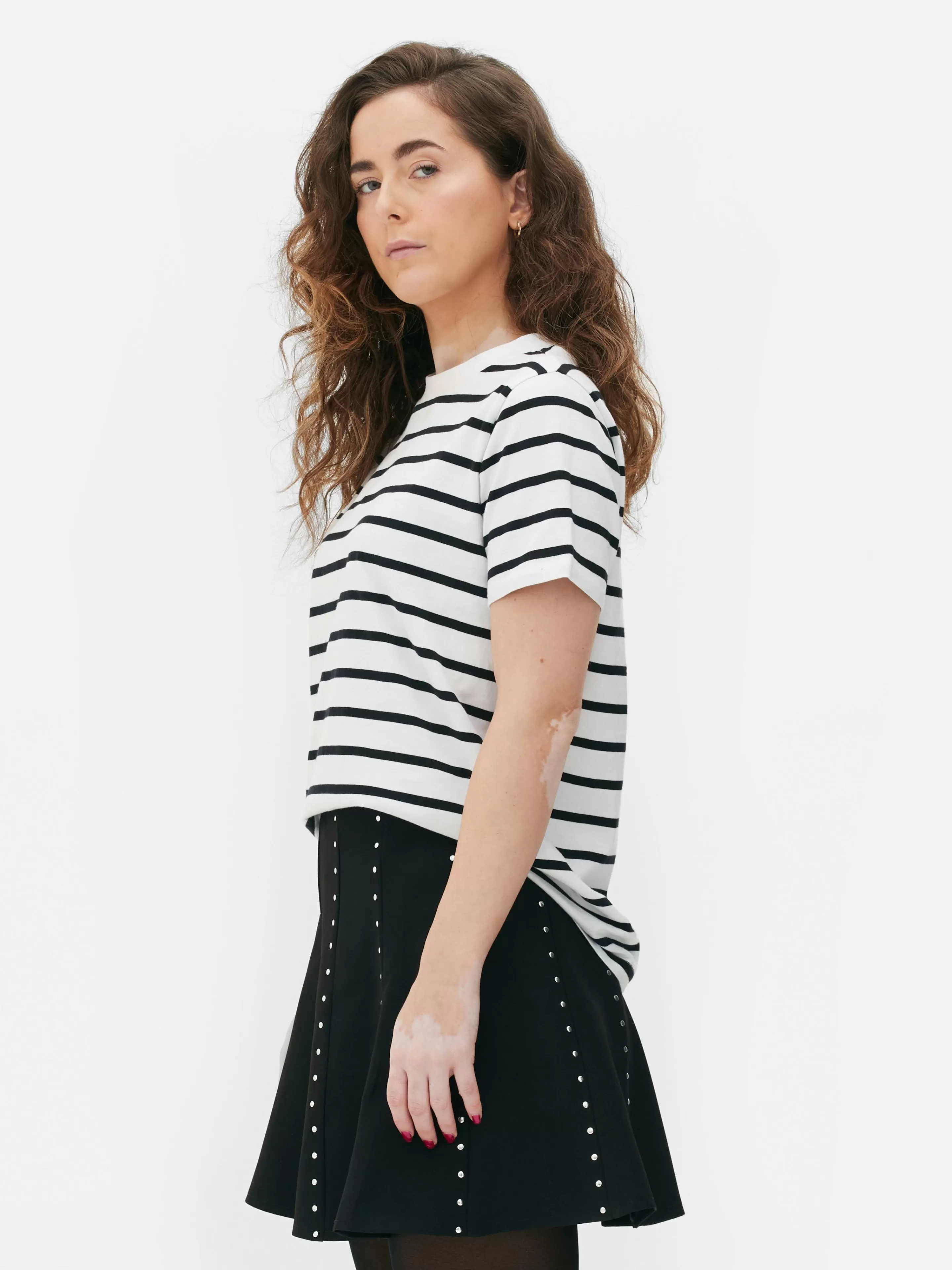 T-shirt Rayé à Col Ras-du-cou-Primark Flash Sale
