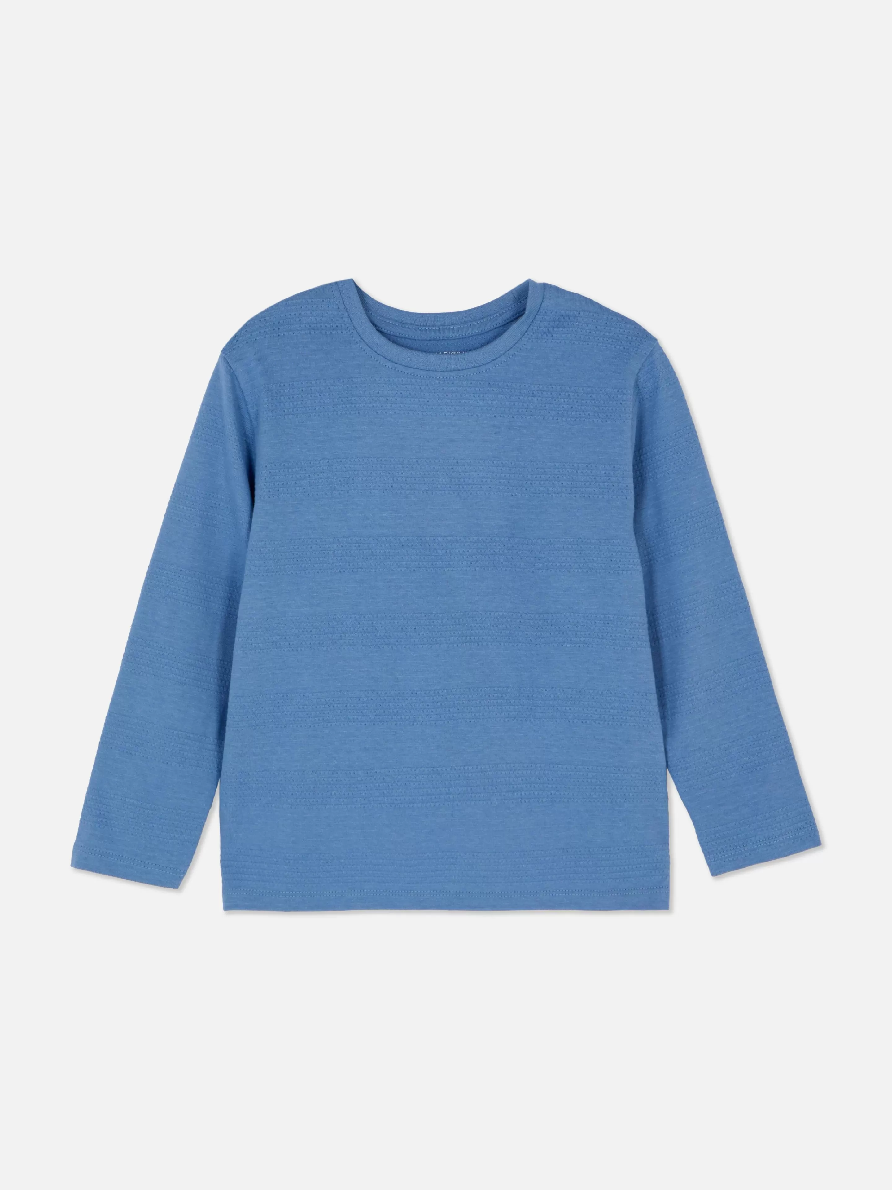 T-shirt Rayé Texturé à Manches Longues-Primark Clearance