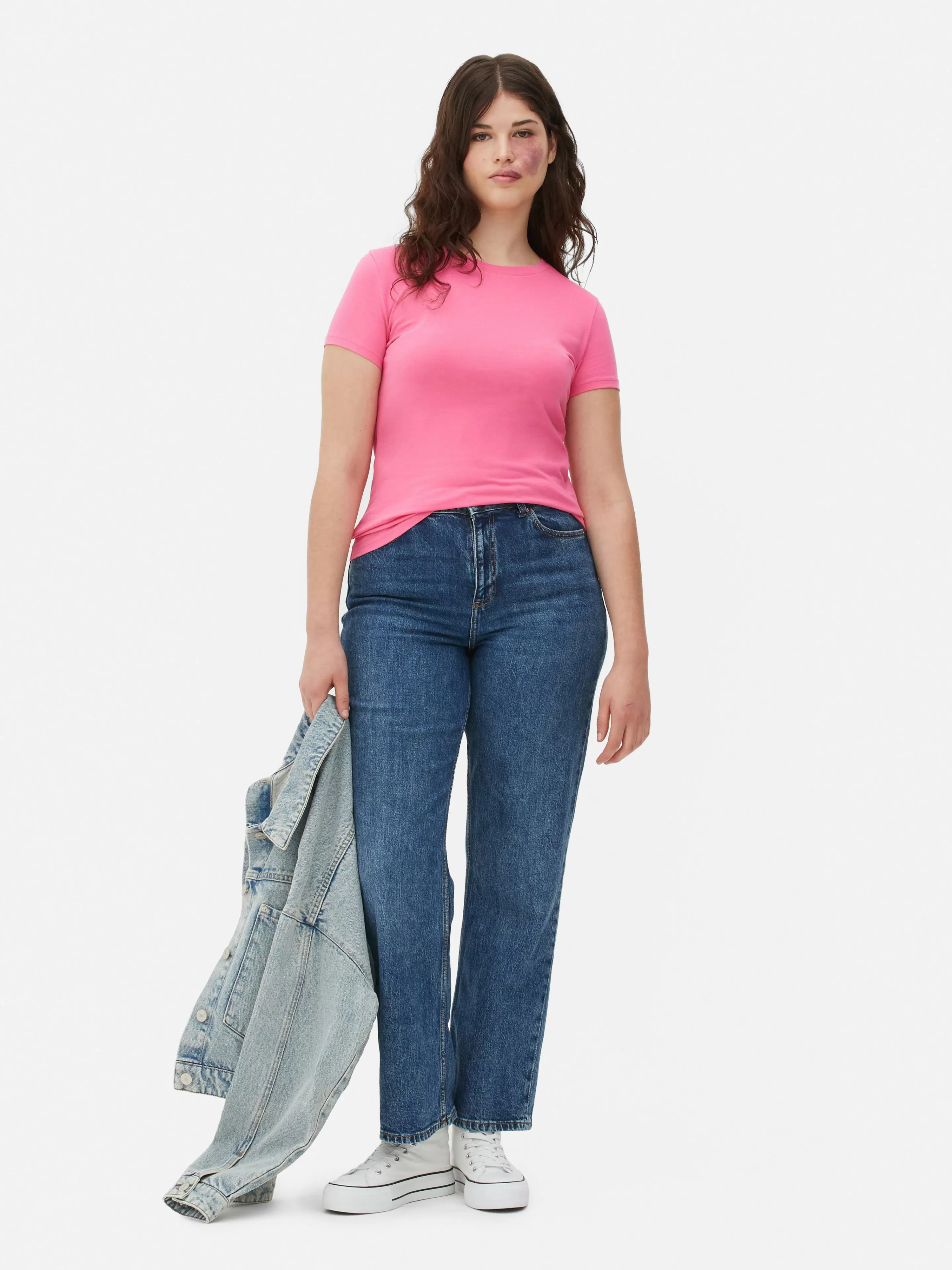 T-shirt Stretch à Manches Courtes-Primark Hot