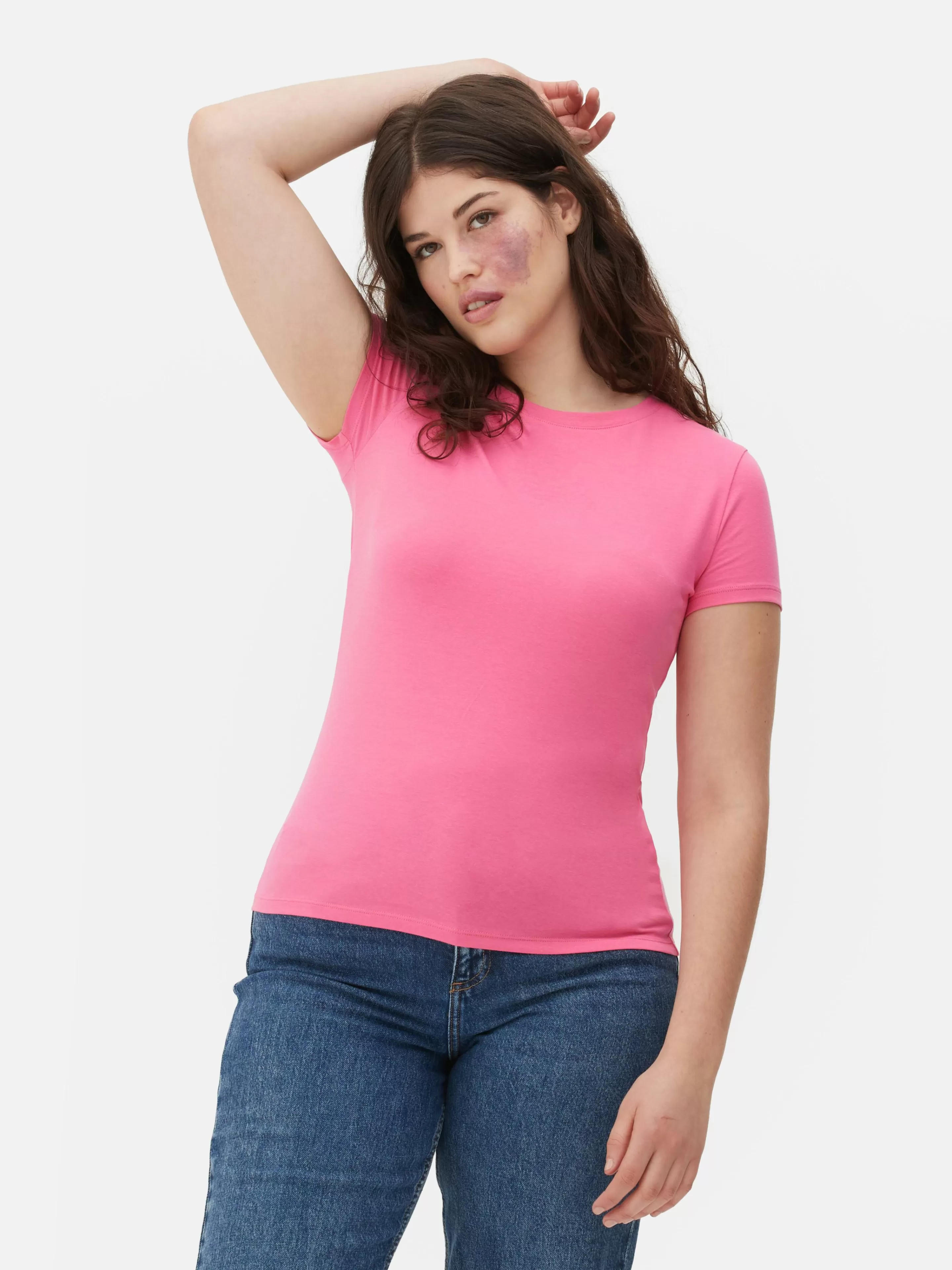 T-shirt Stretch à Manches Courtes-Primark Hot