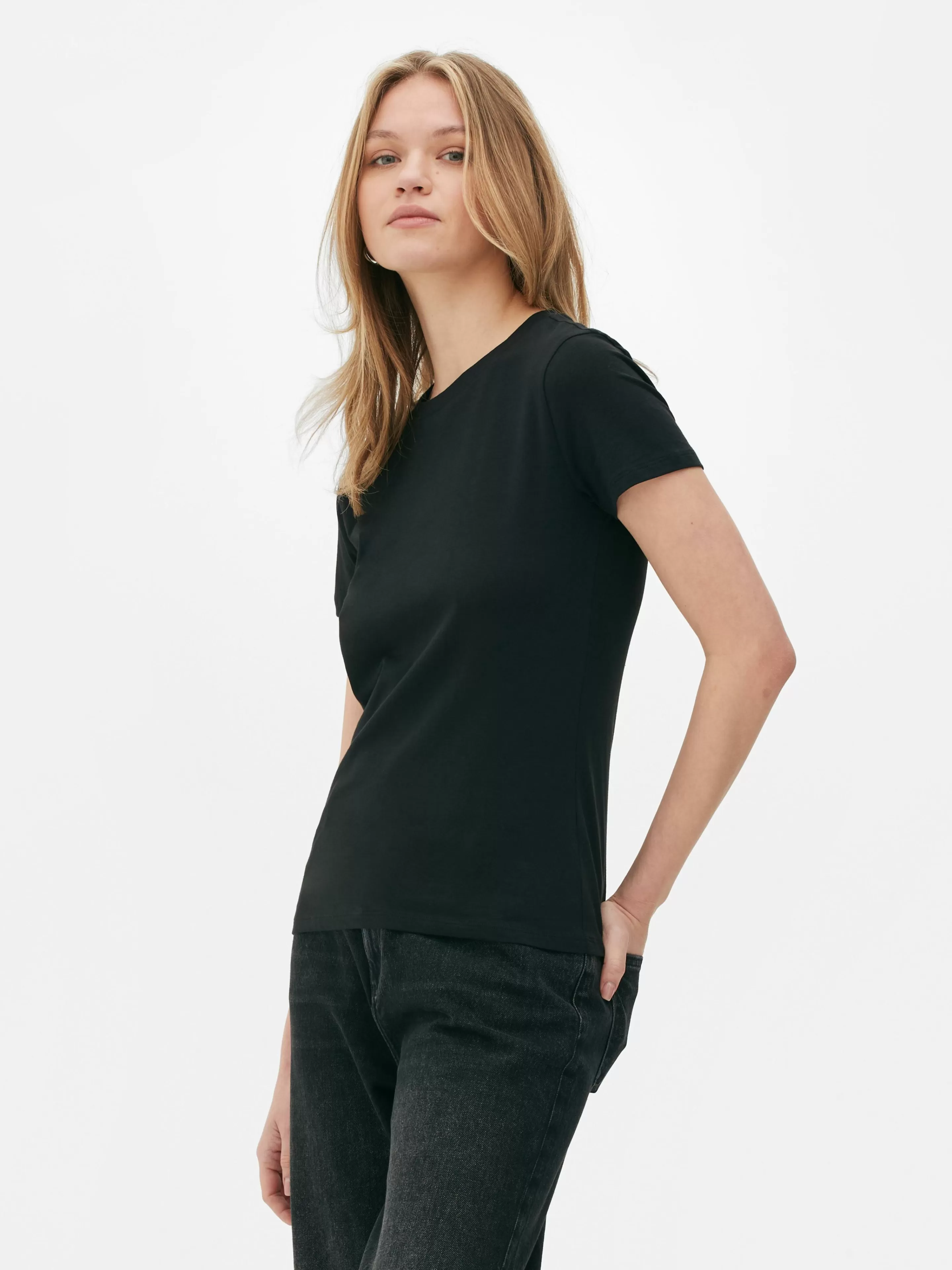 T-shirt Stretch à Manches Courtes-Primark Online