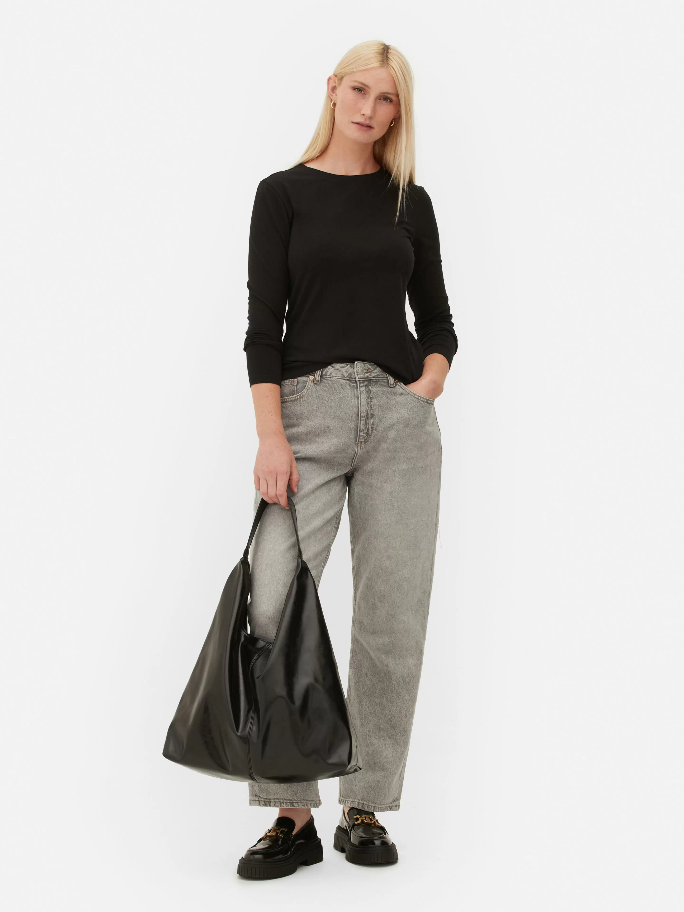 T-shirt Stretch à Manches Longues-Primark Flash Sale