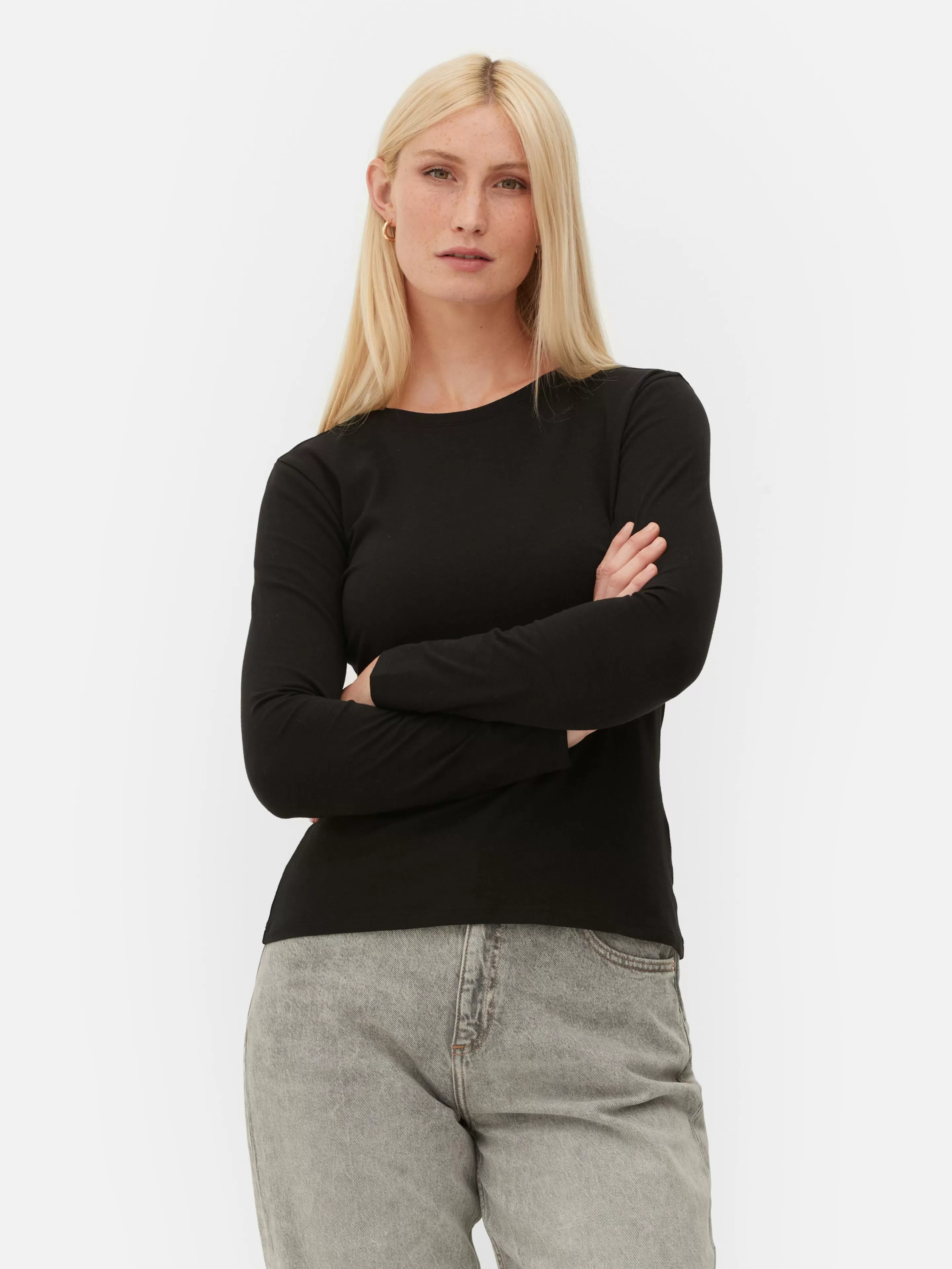 T-shirt Stretch à Manches Longues-Primark Flash Sale