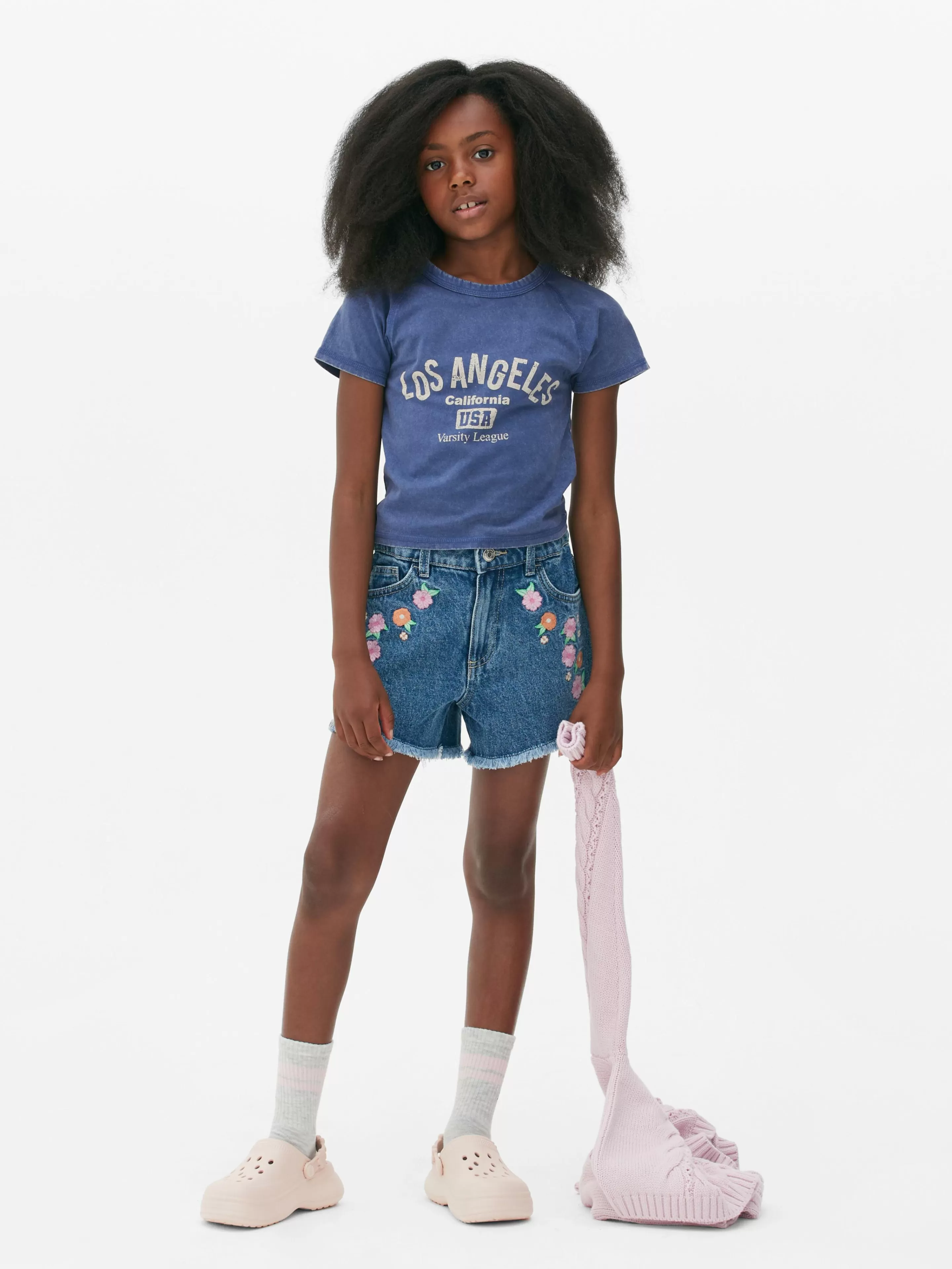 T-shirt Style Universitaire Los Angeles-Primark Best Sale
