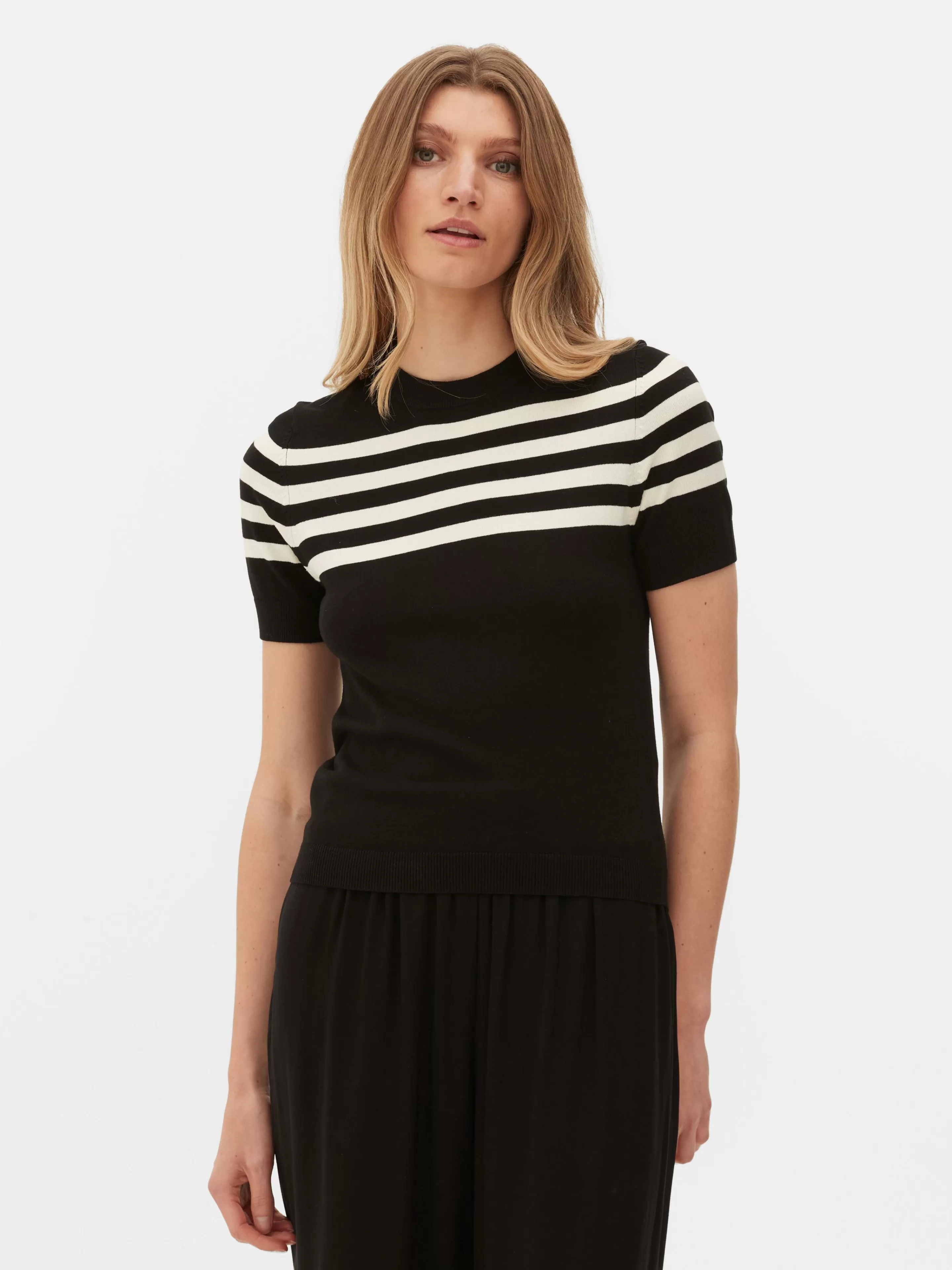 T-shirt Tricoté à Manches Courtes-Primark Flash Sale
