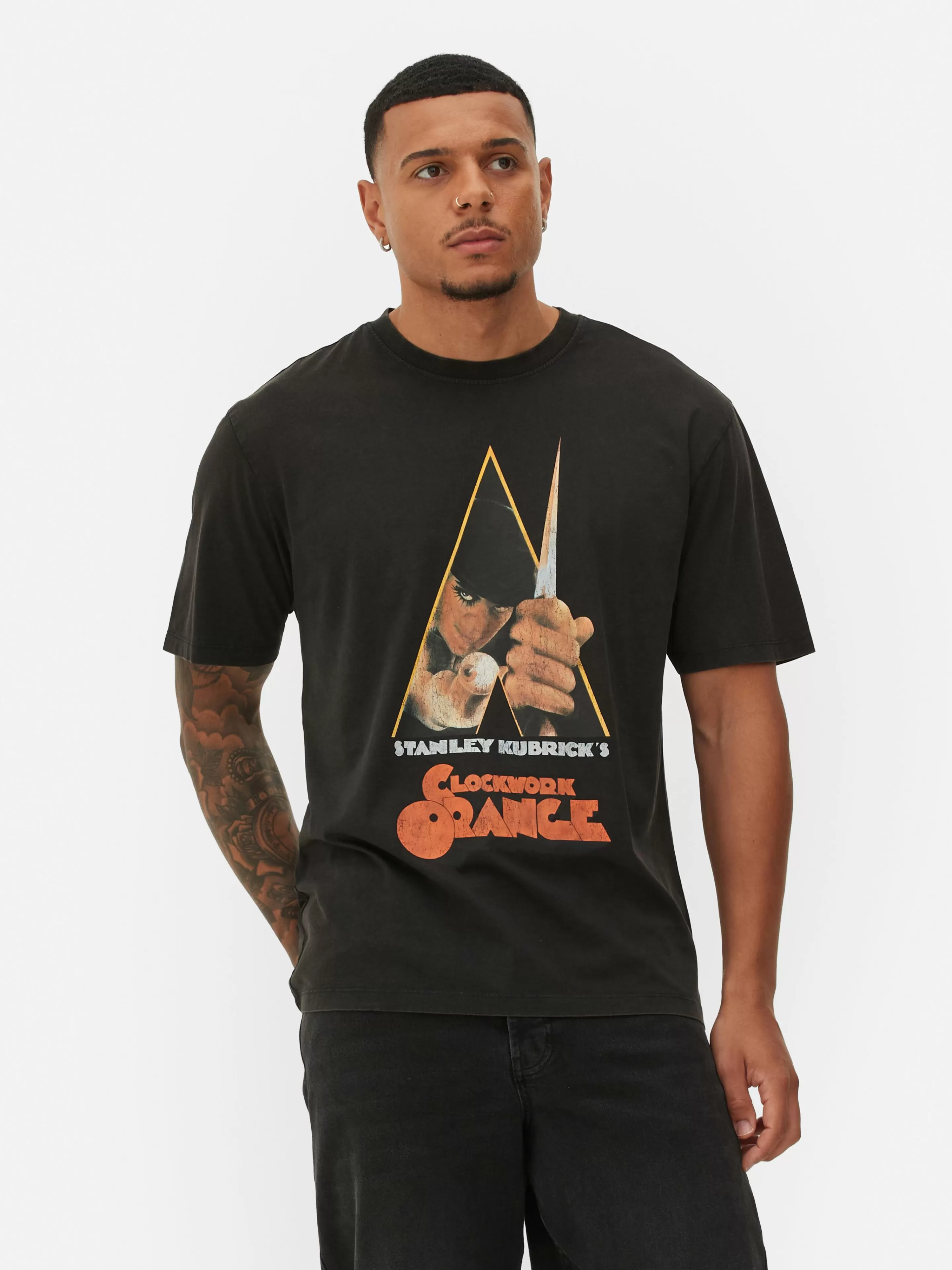 Un T-shirt Graphique Orange Mécanique-Primark Fashion