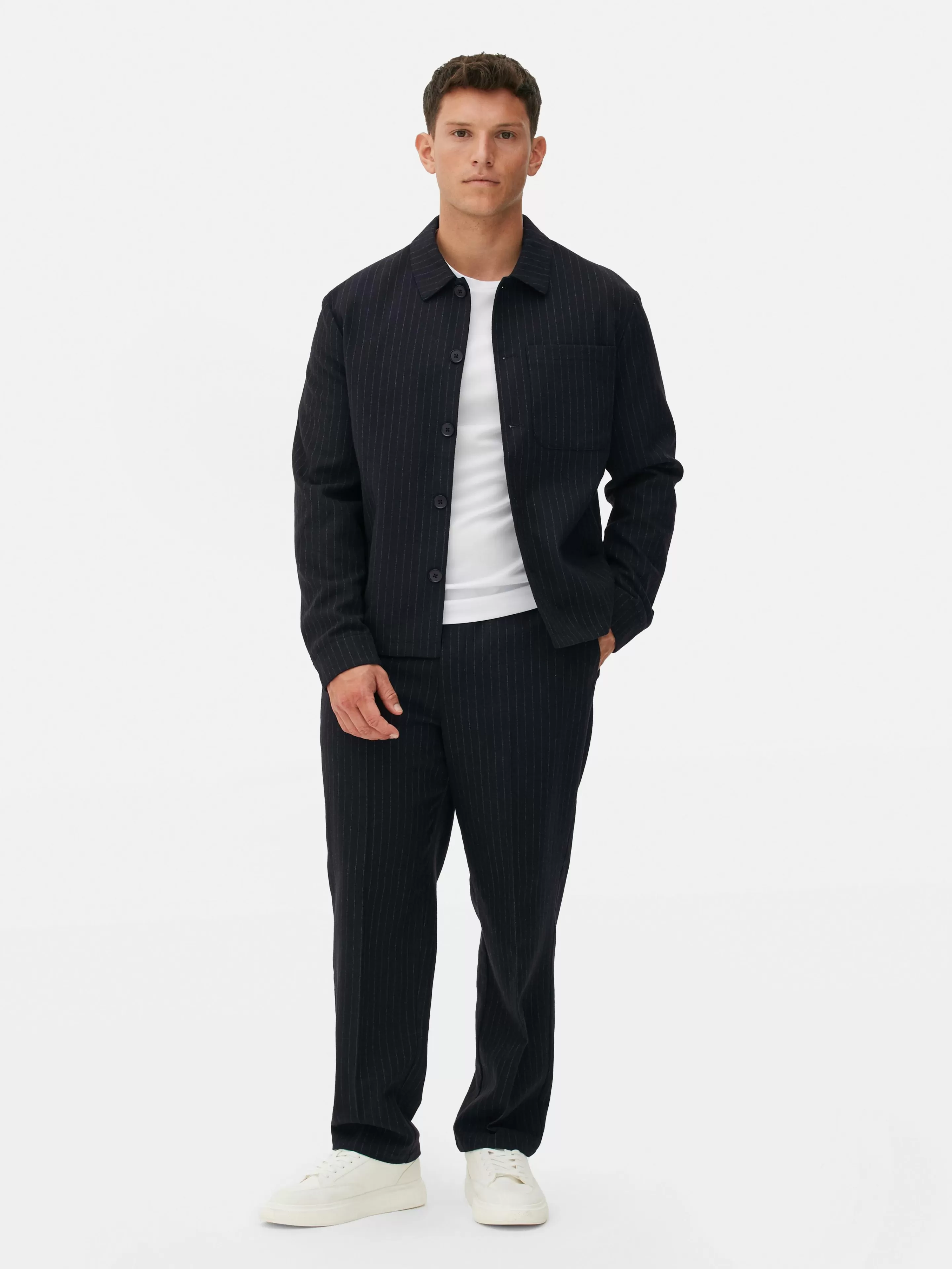 Veste Boutonnée à Rayures Fines Kem-Primark Hot