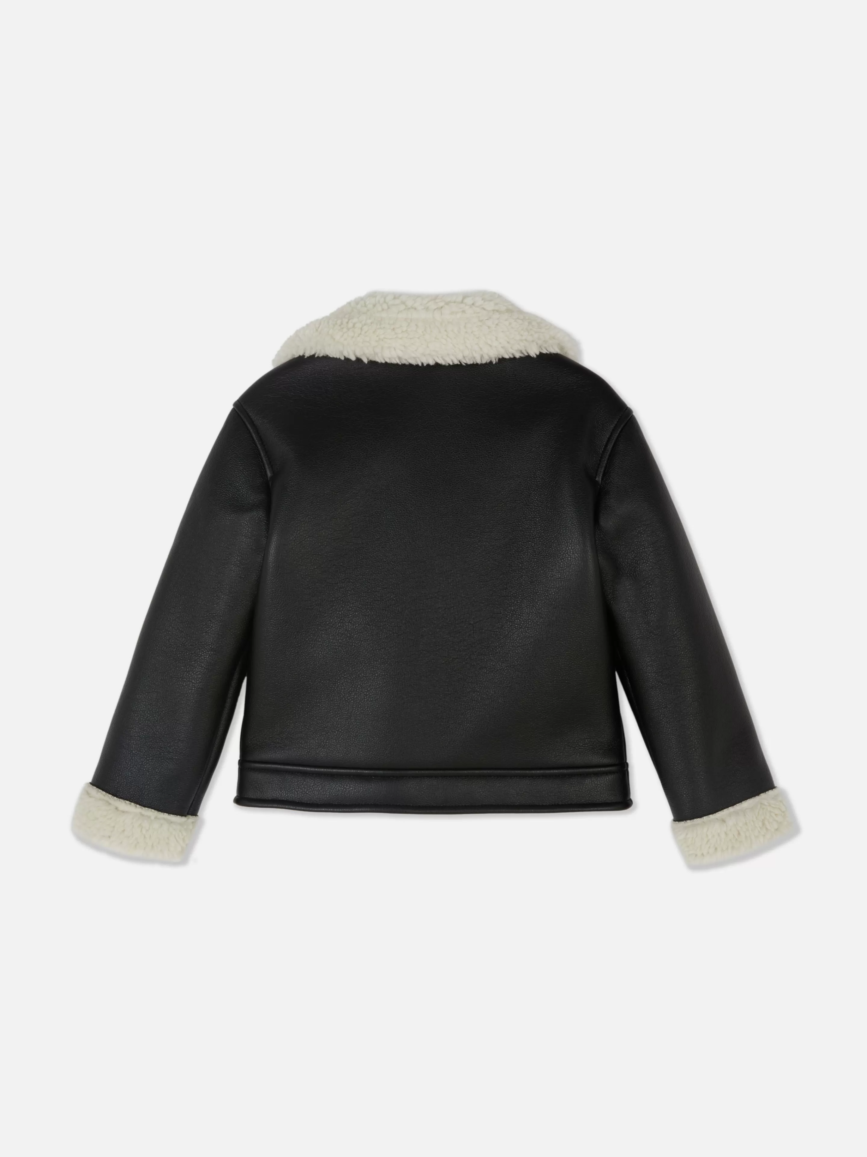 Veste De Motard Effet Mouton Retourné-Primark Shop