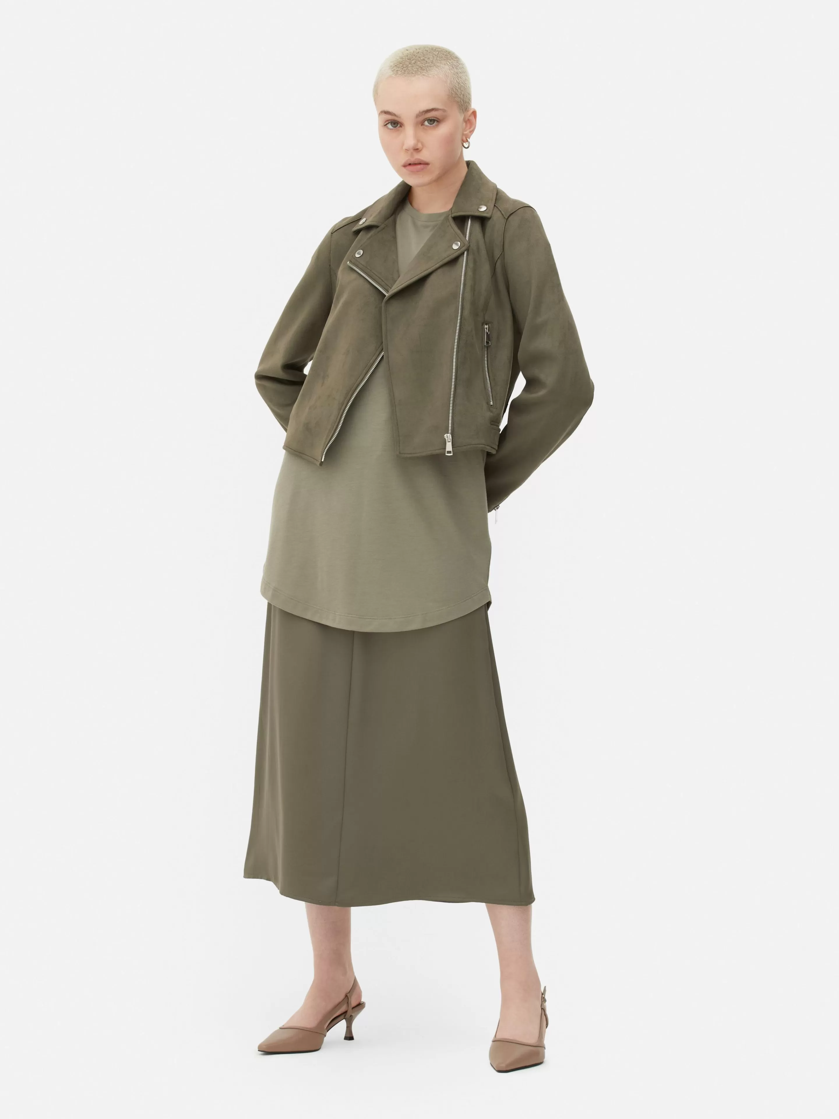 Veste De Motard Imitation Daim-Primark Outlet