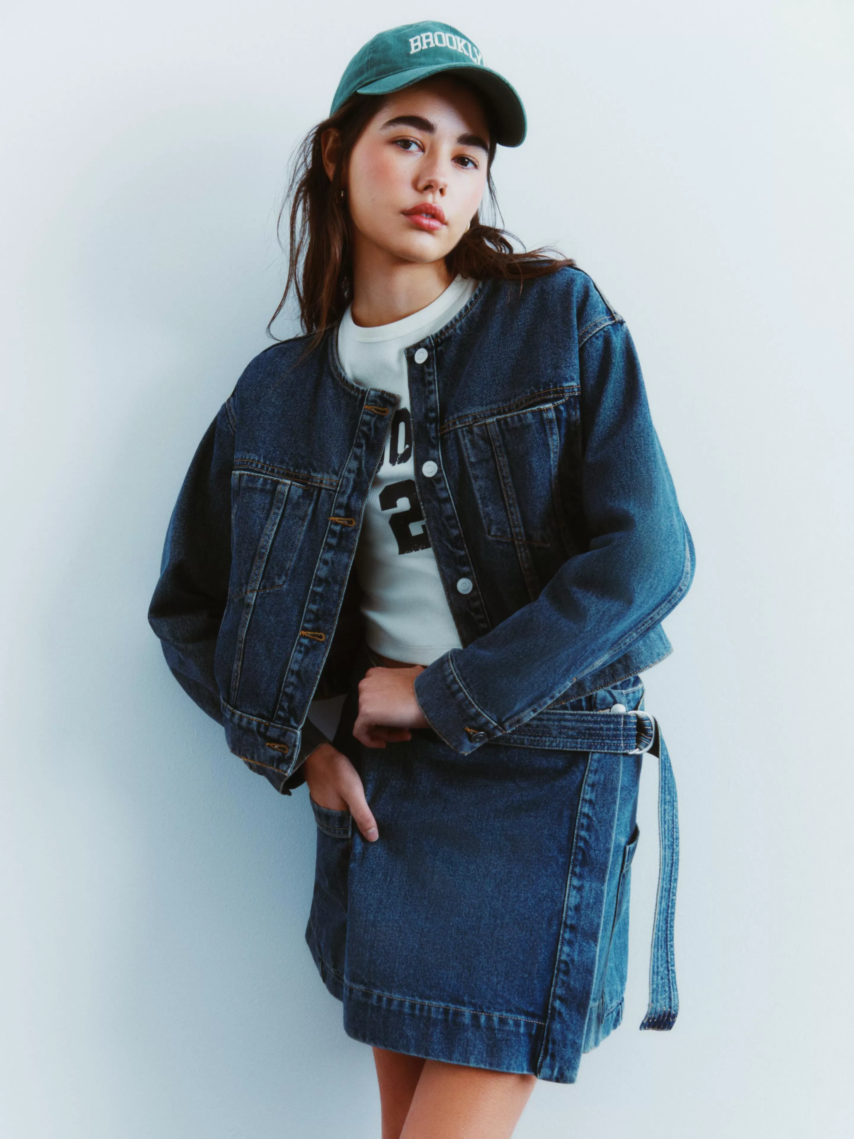 Veste En Jean Sans Col-Primark New