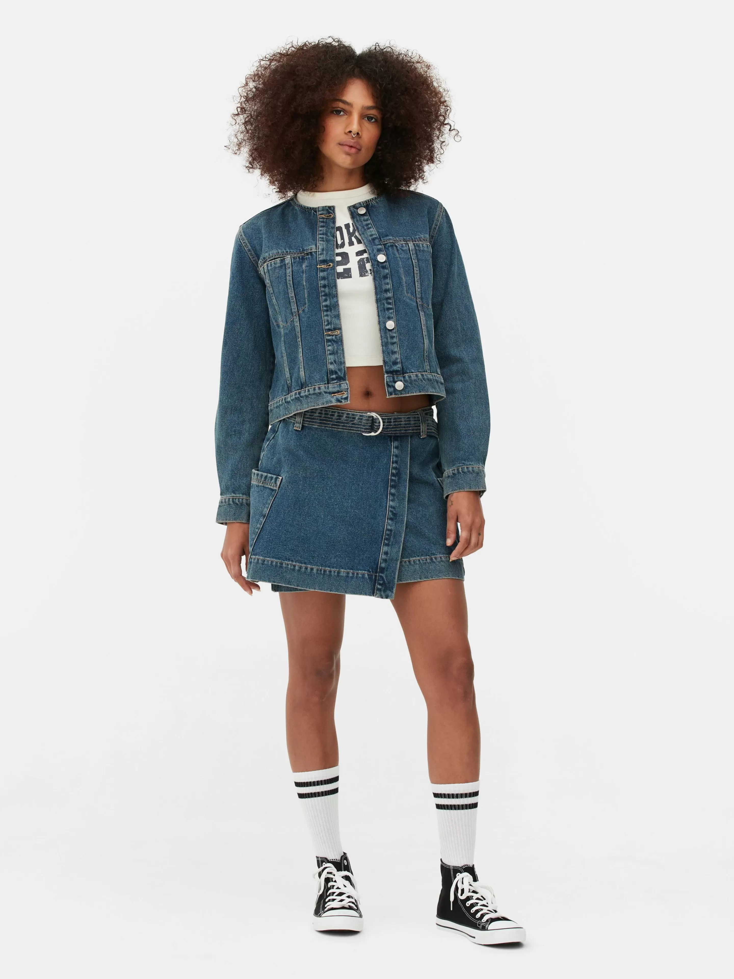 Veste En Jean Sans Col-Primark New