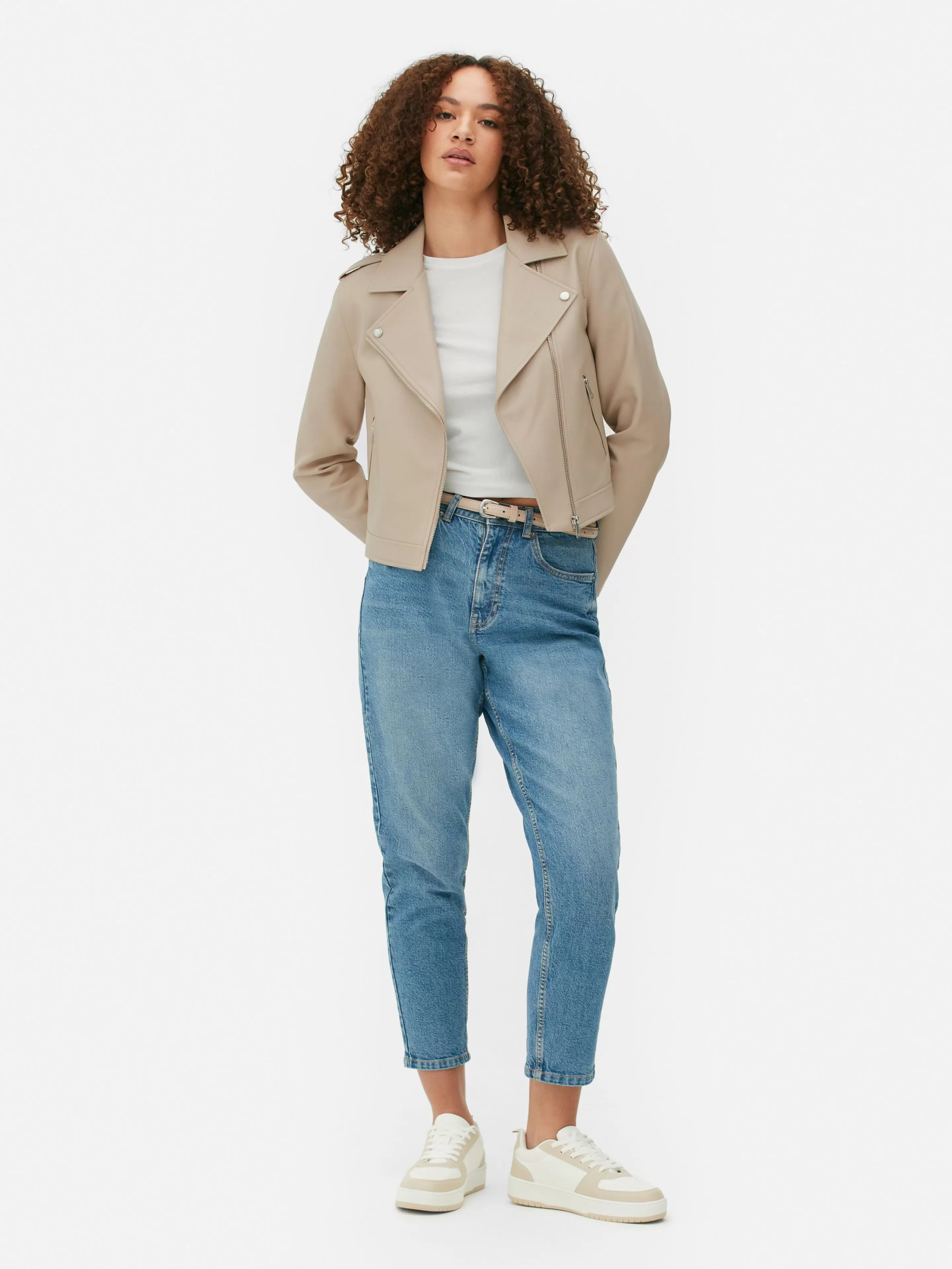 Veste Motard En Simili Cuir Essential-Primark Outlet