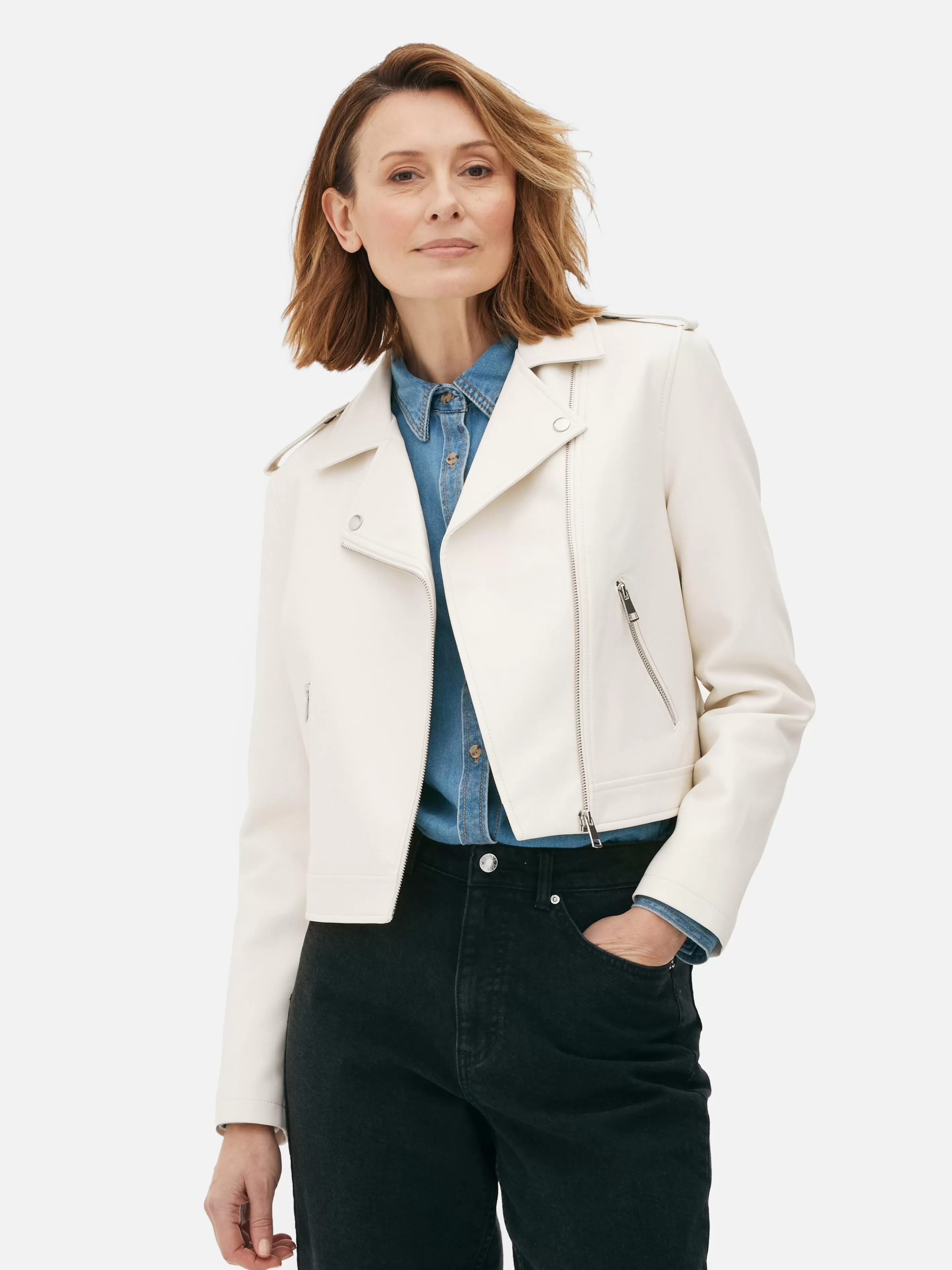 Veste Motard En Simili Cuir Essential-Primark Cheap