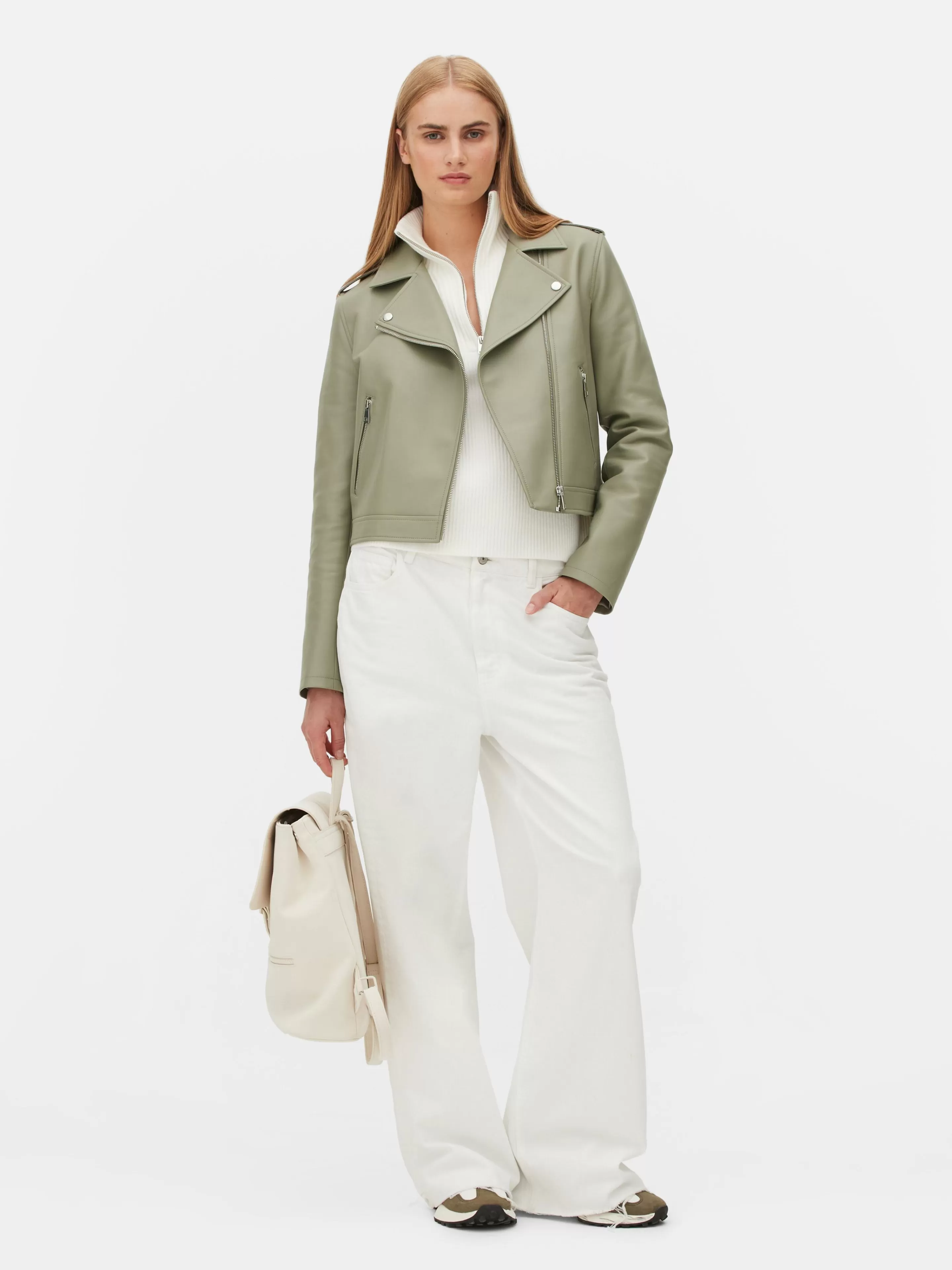 Veste Motard En Simili Cuir Essential-Primark Cheap