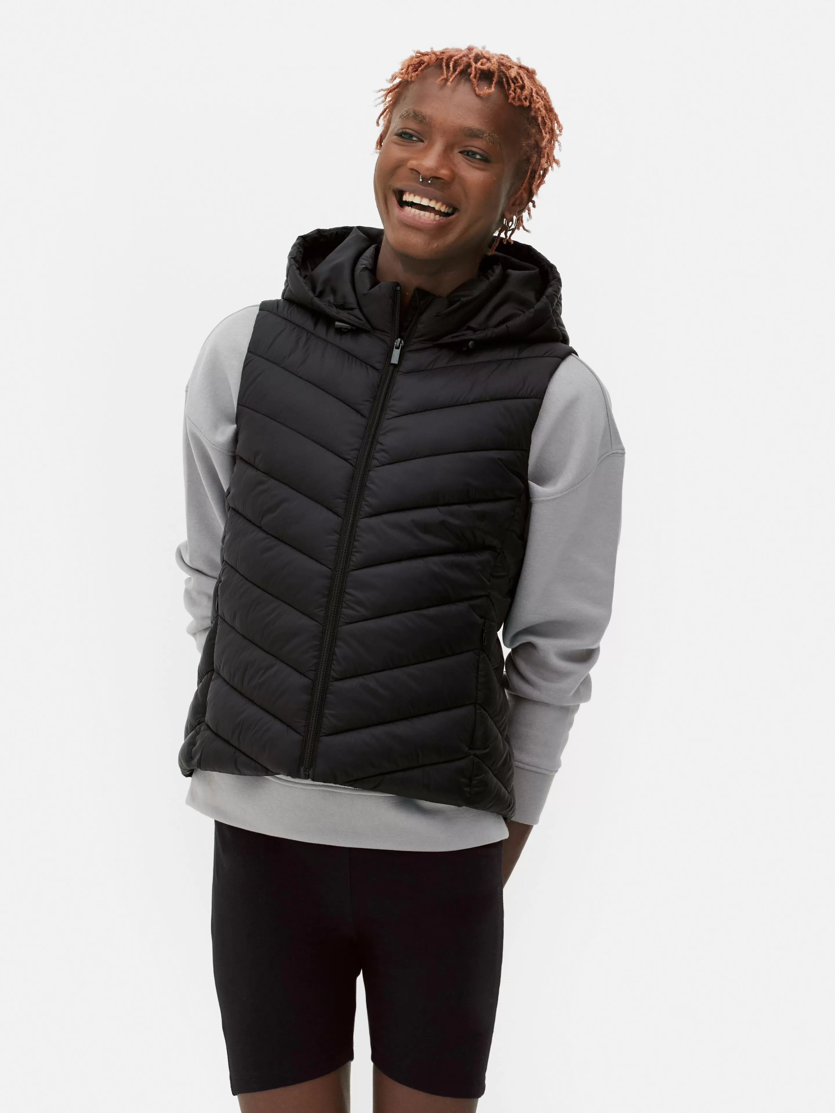 Veste Sans Manche à Capuche-Primark Fashion