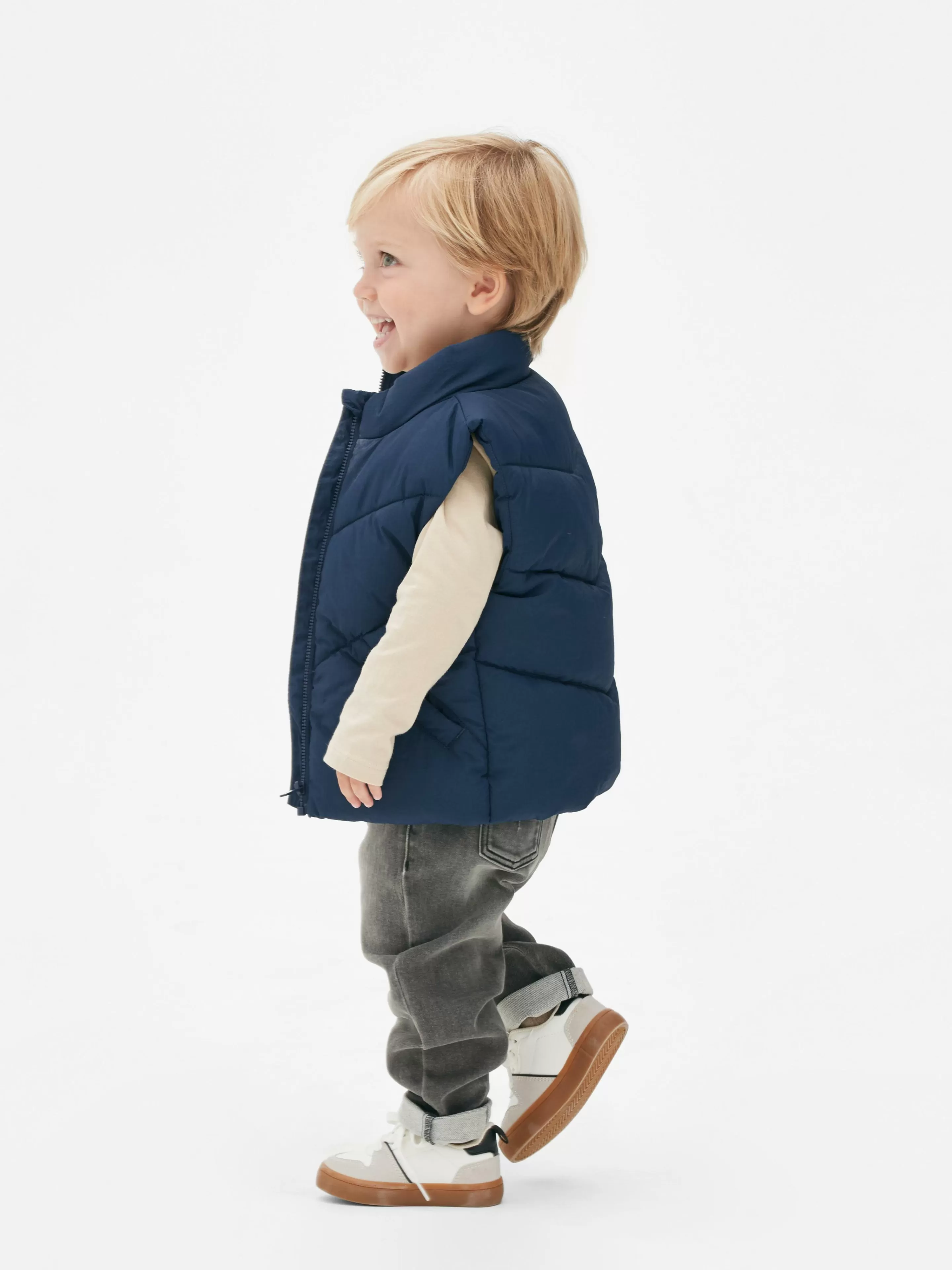 Veste Sans Manche Matelassée Zippée-Primark Discount