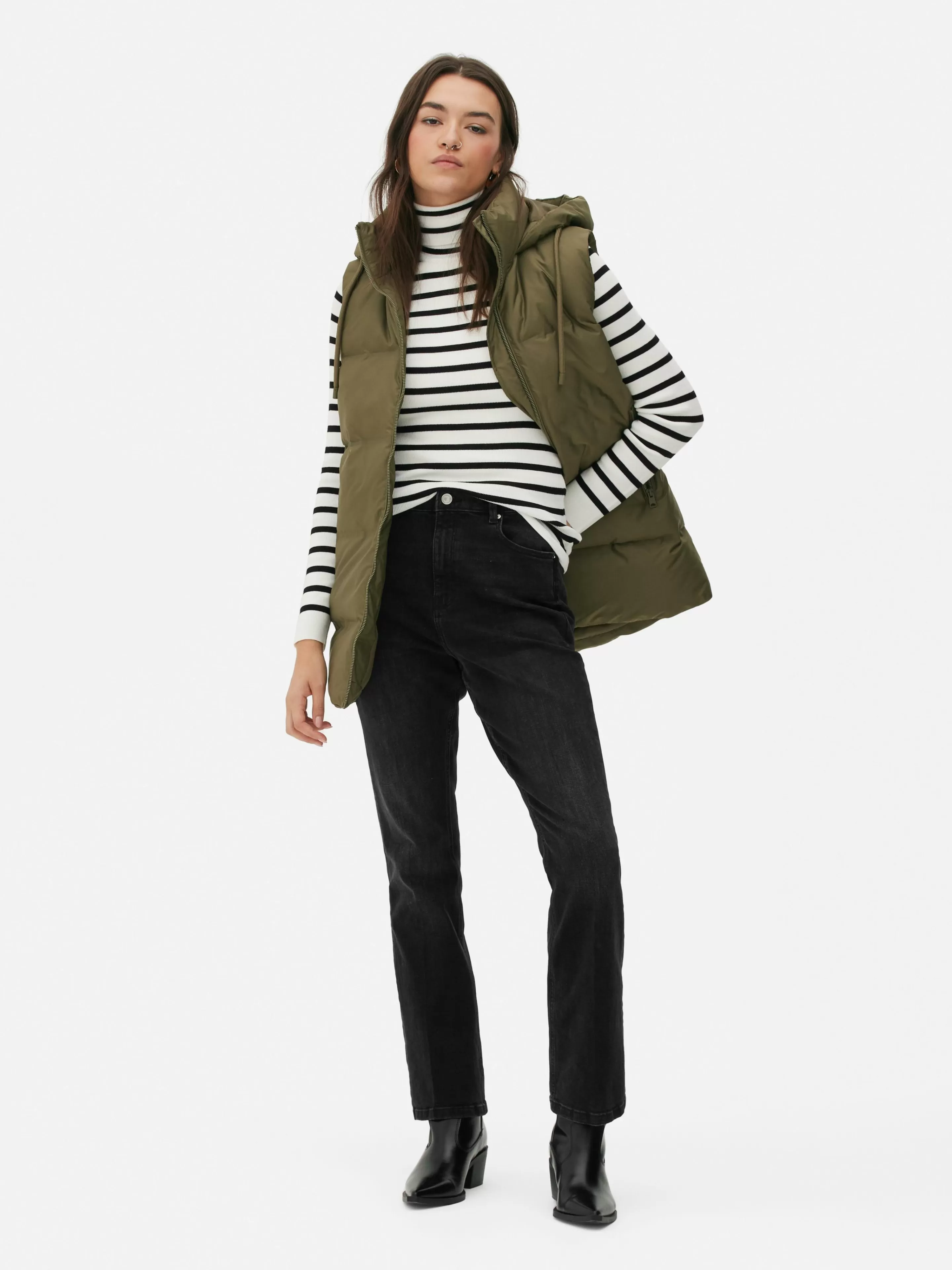 Veste Sans Manches Matelassée à Capuche-Primark Clearance